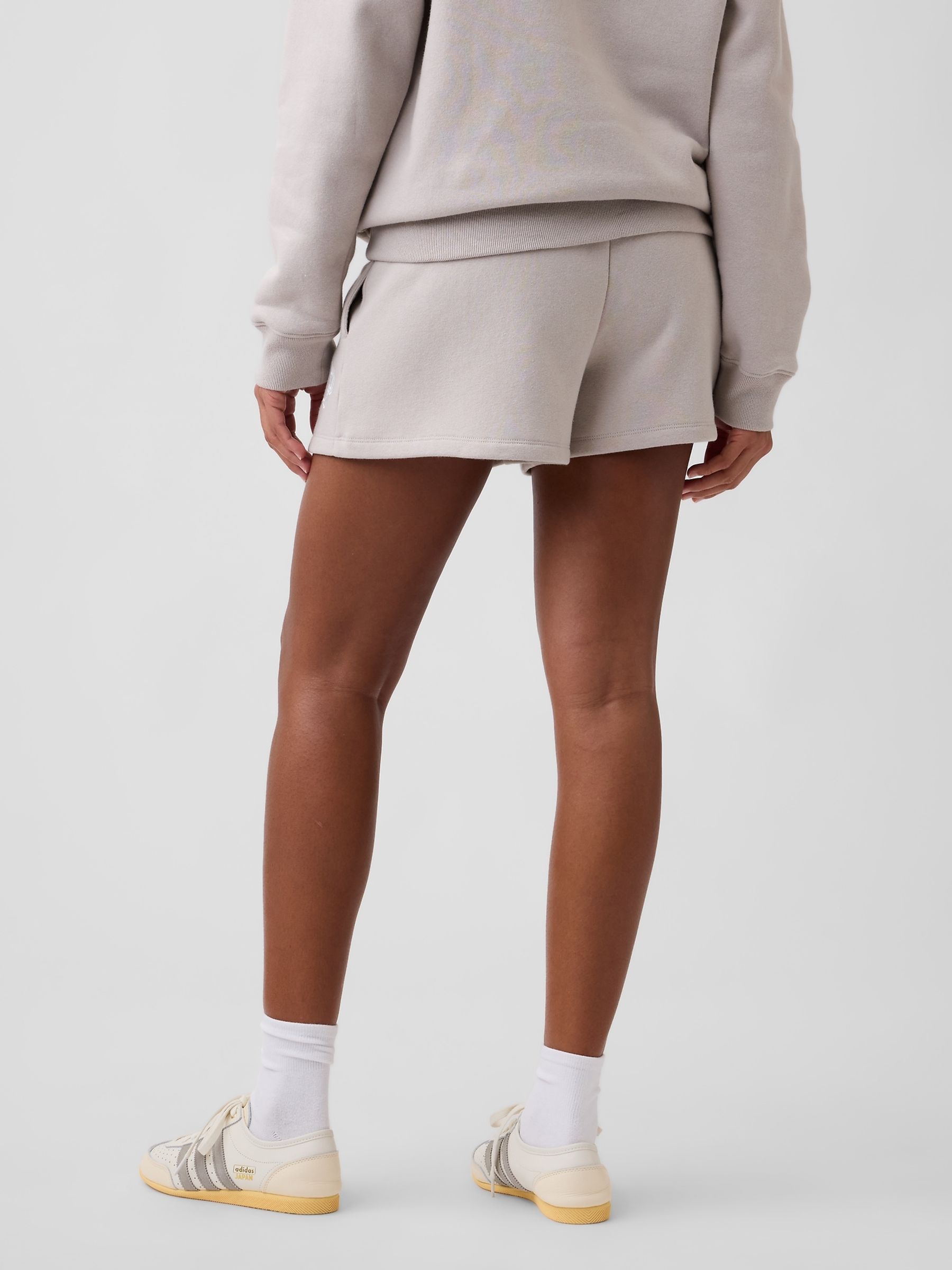 Beige Logo Shorts - Image 2 of 5
