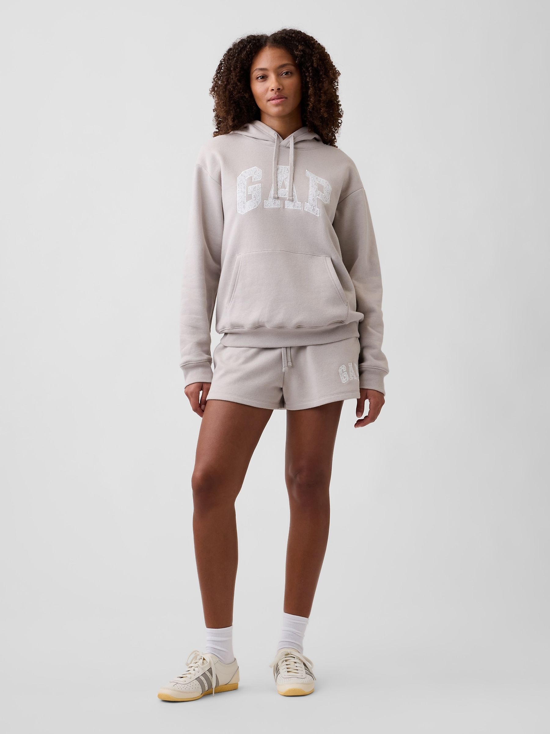 Beige Logo Shorts - Image 3 of 5