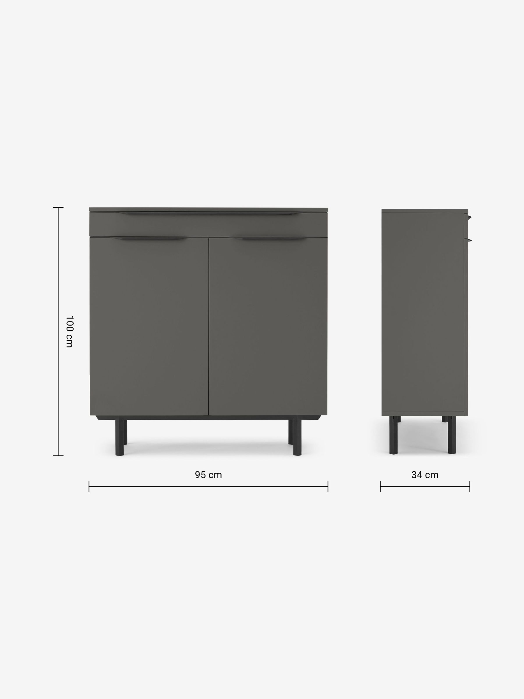 Damien Shoes Storage in Graphite Grey - Image 3 of 3