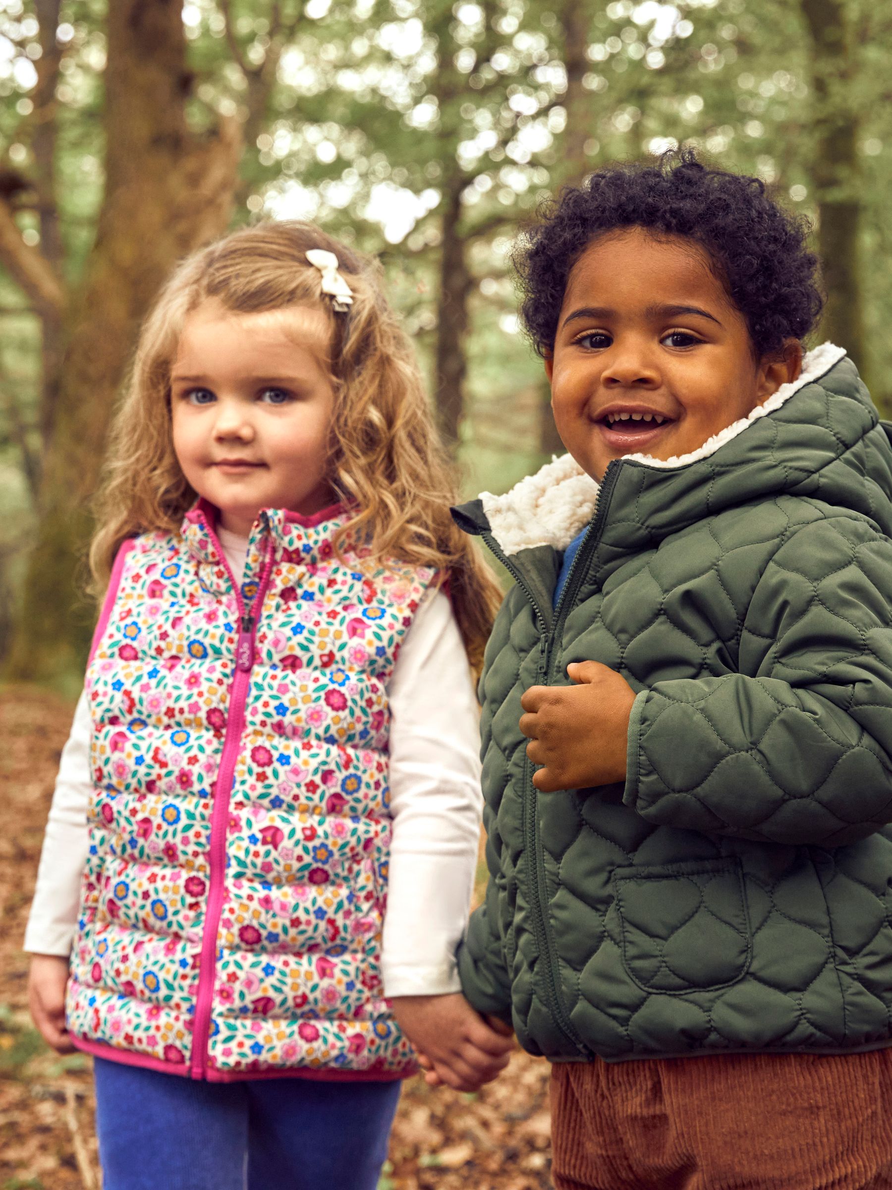 Fuchsia Floral Puffer Gilet - Image 5 of 6