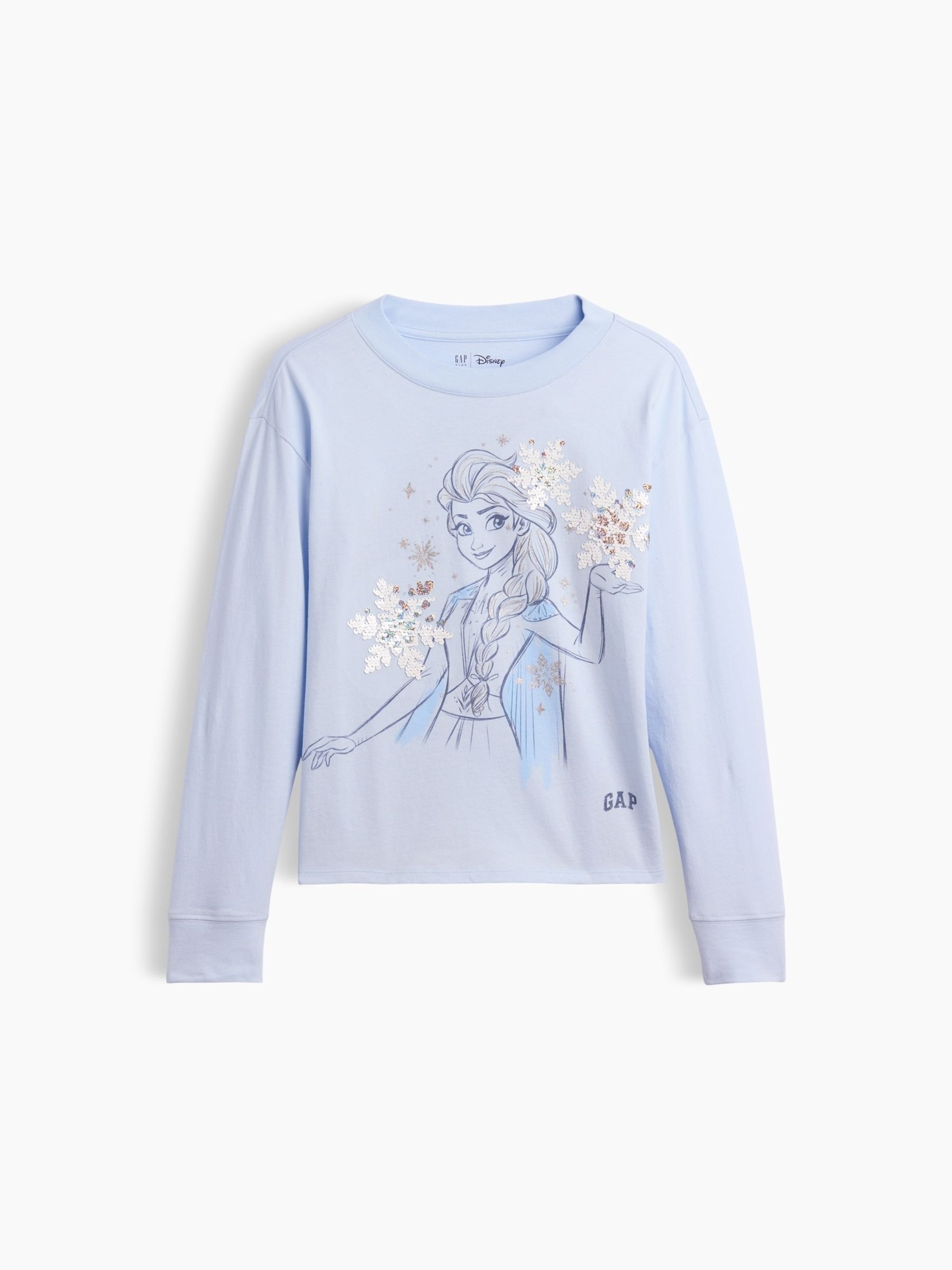 Lilac Purple Frozen Oversized Flip-Sequin Graphic T-Shirt - Image 3 of 4