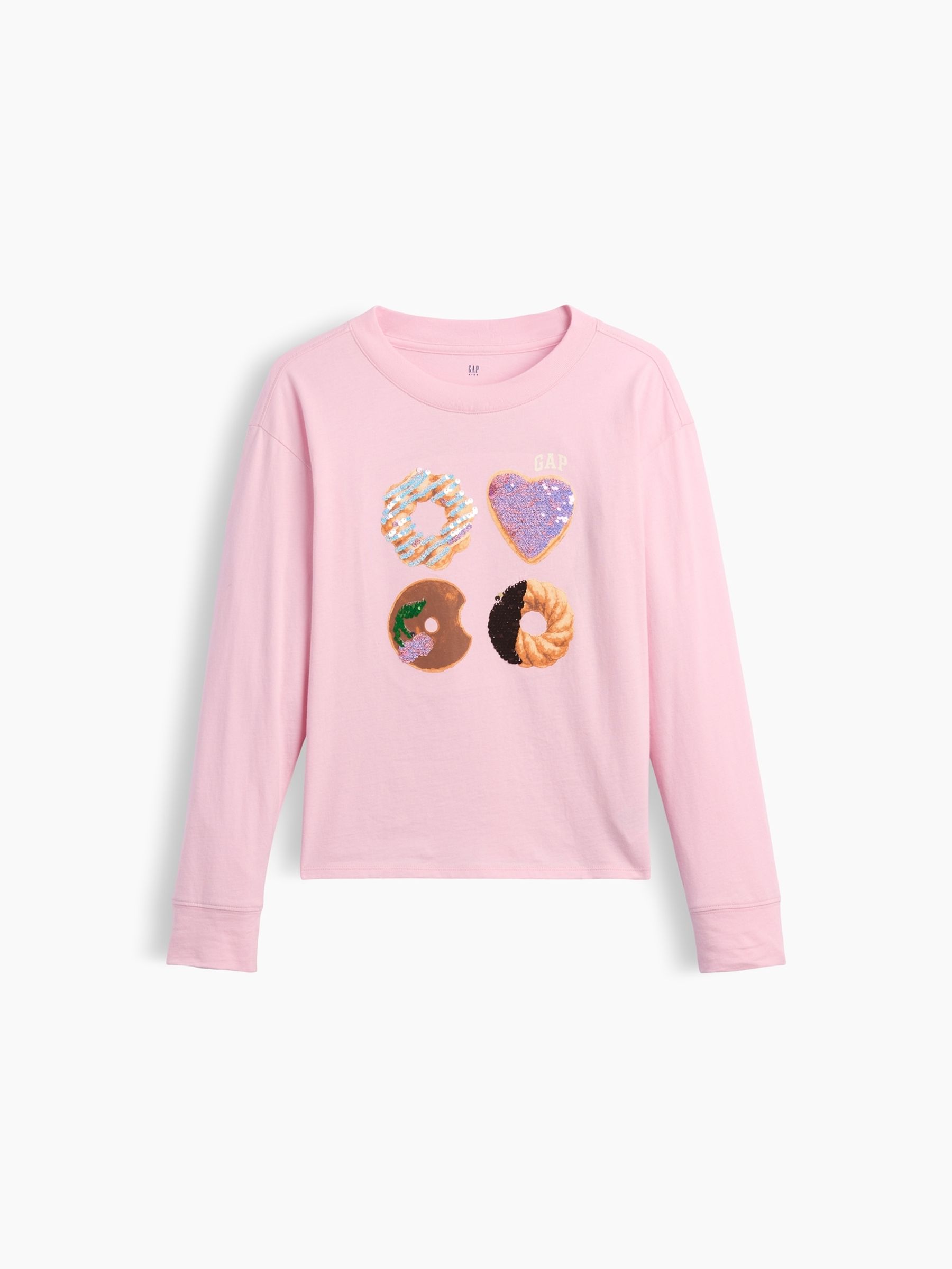 Pink Cookies Oversized Flip-Sequin Graphic T-Shirt - Image 3 of 4