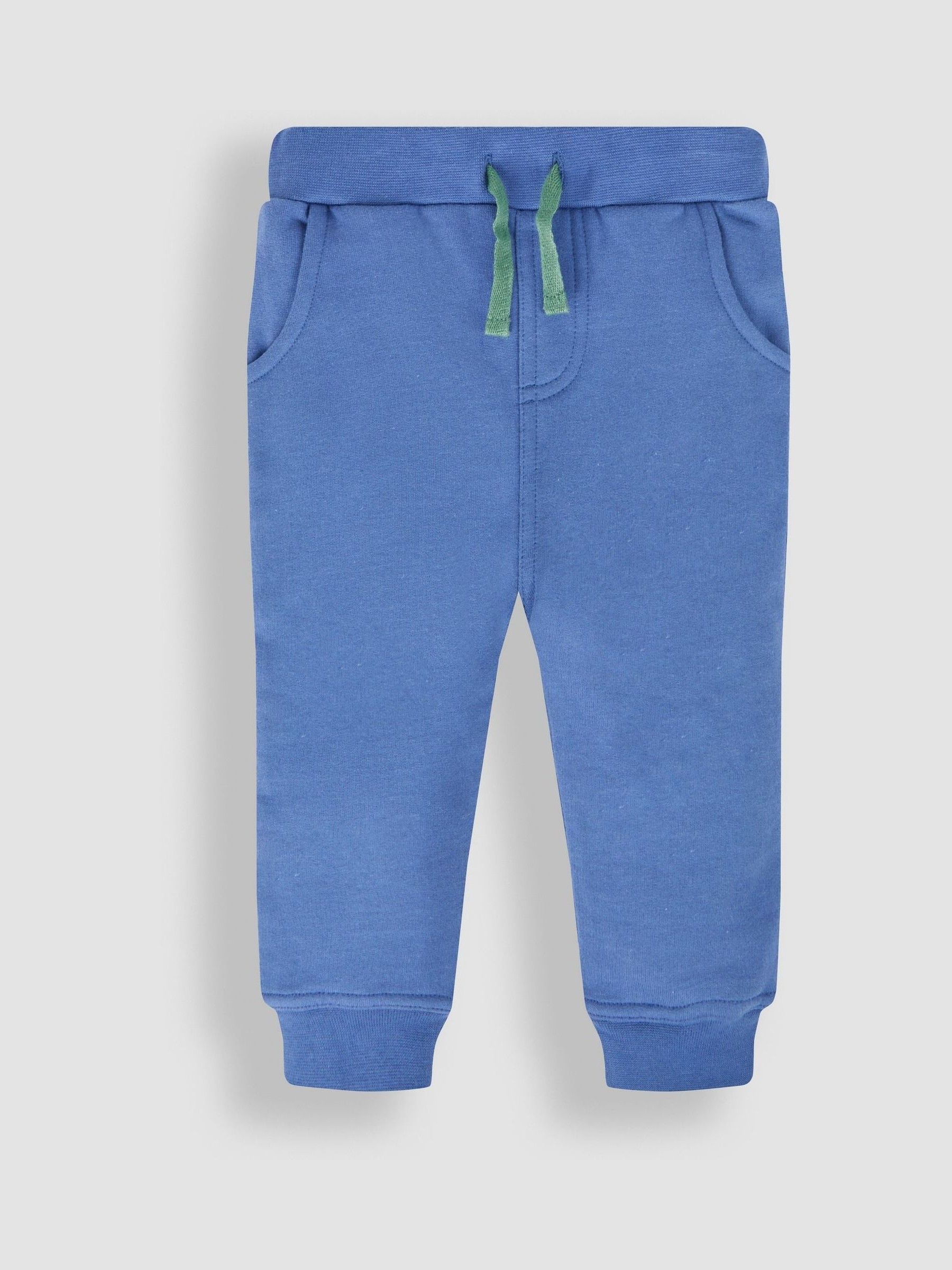 Khaki Green & Blue 100% Cotton Joggers 2 Pack - Image 2 of 5