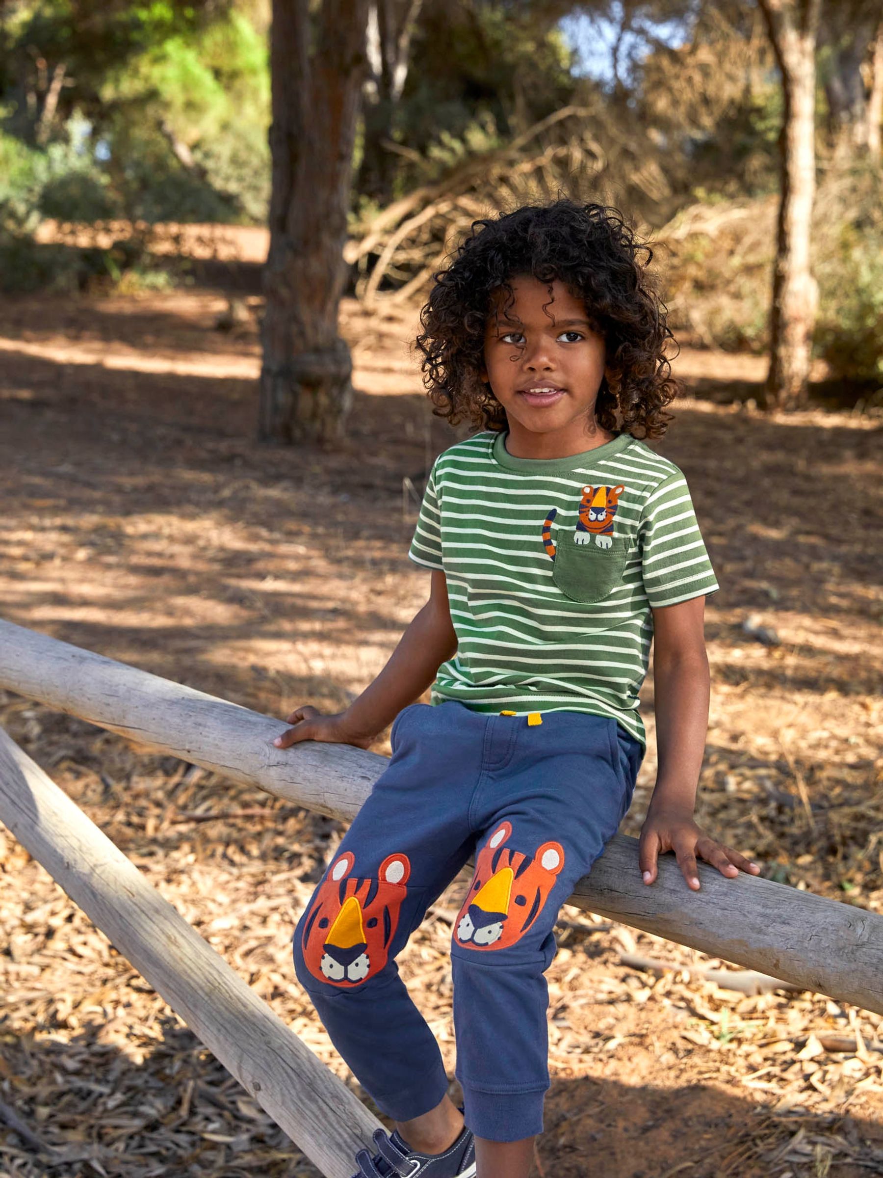 Khaki Tiger Pocket T-Shirt - Image 1 of 6