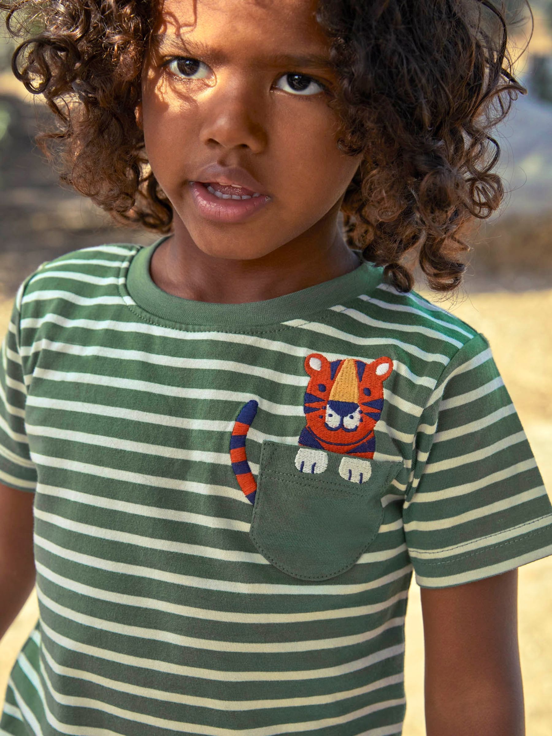 Khaki Tiger Pocket T-Shirt - Image 3 of 6
