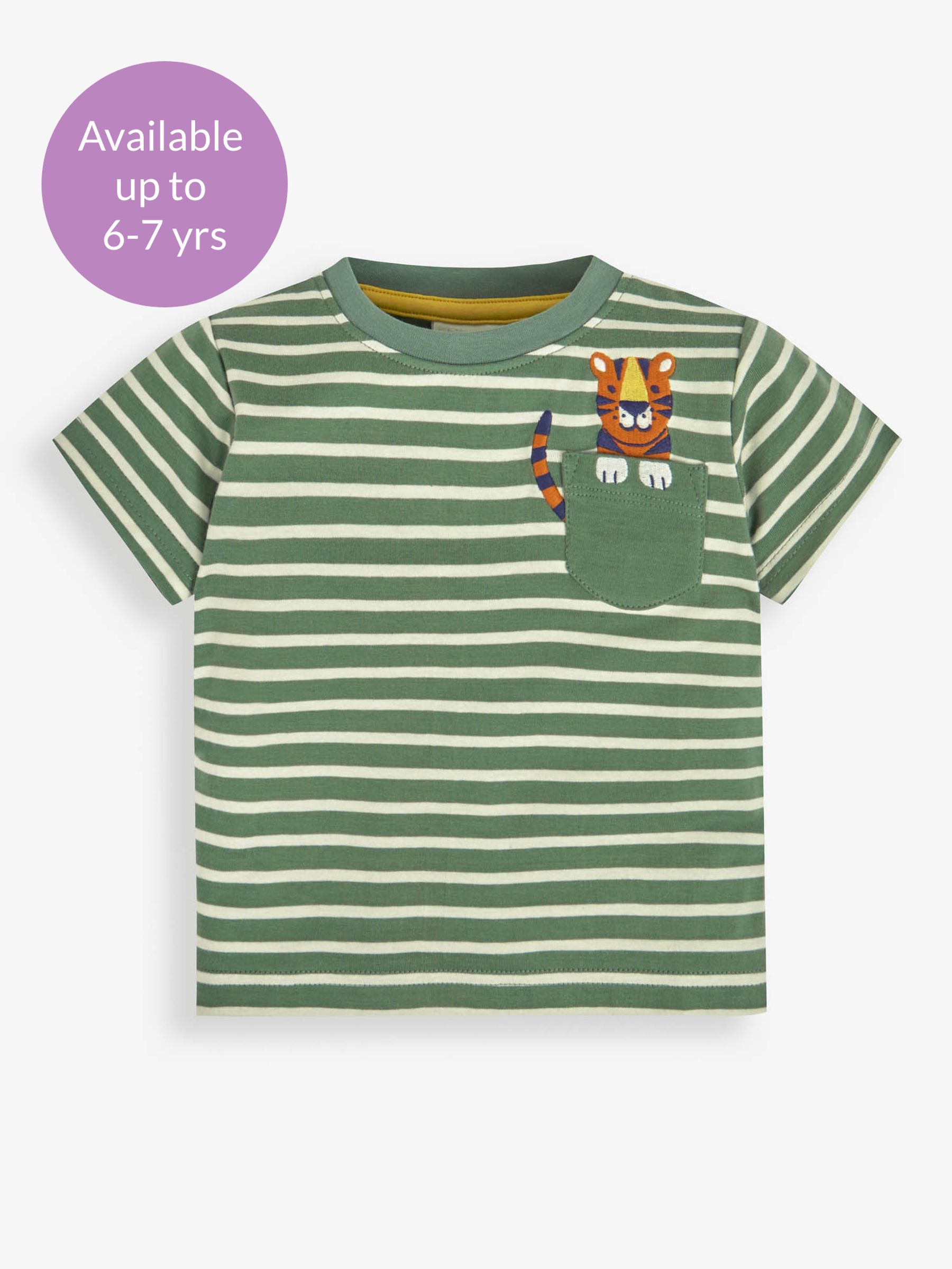 Khaki Tiger Pocket T-Shirt - Image 5 of 6