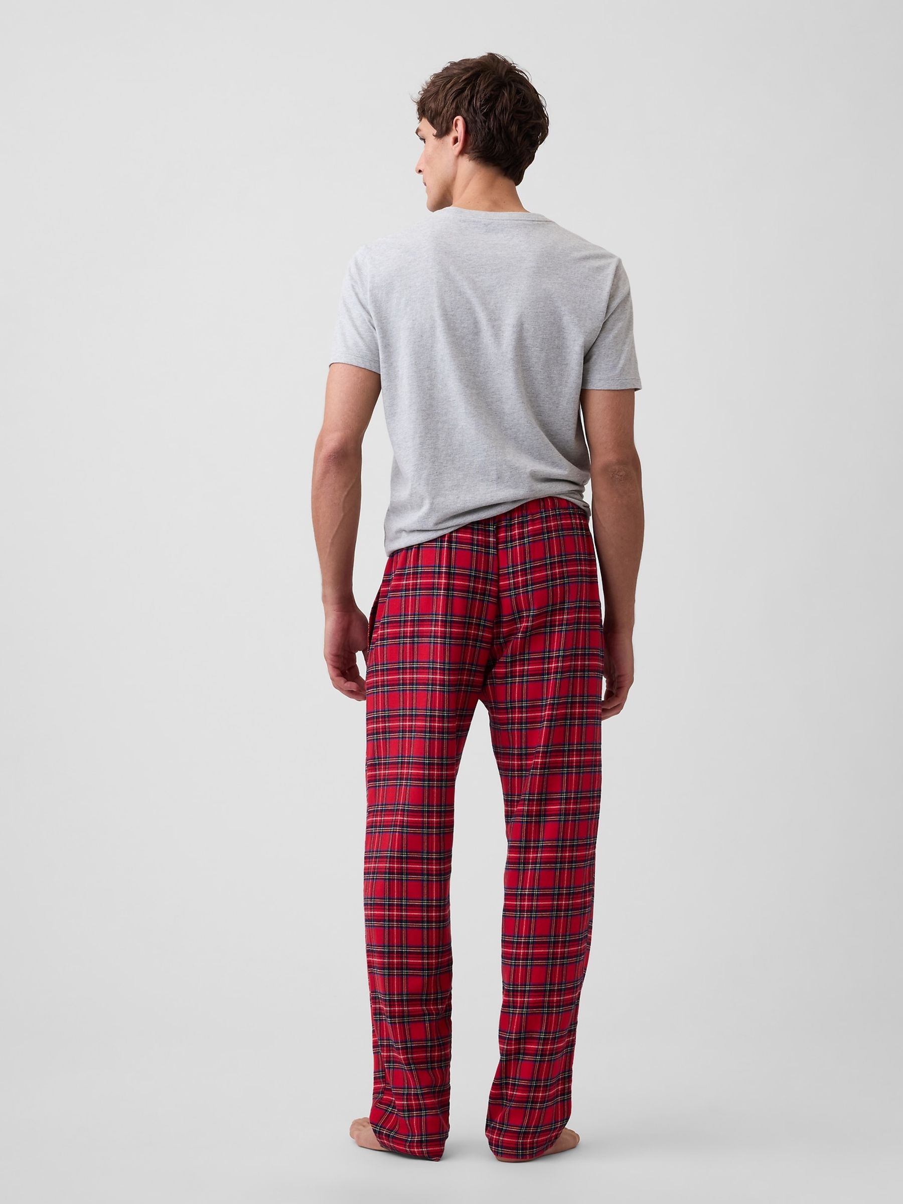 Red Relaxed Flannel Pyjama Bottoms - Image 2 of 4 Red Relaxed Flannel Pyjama Bottoms - Image 2 of 4