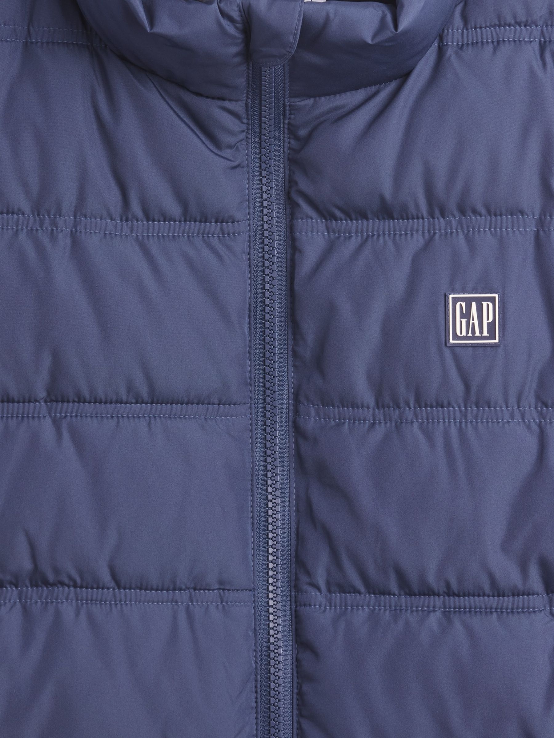 Navy Relaxed Puffer Jacket - Image 4 of 4 Navy Relaxed Puffer Jacket - Image 4 of 4