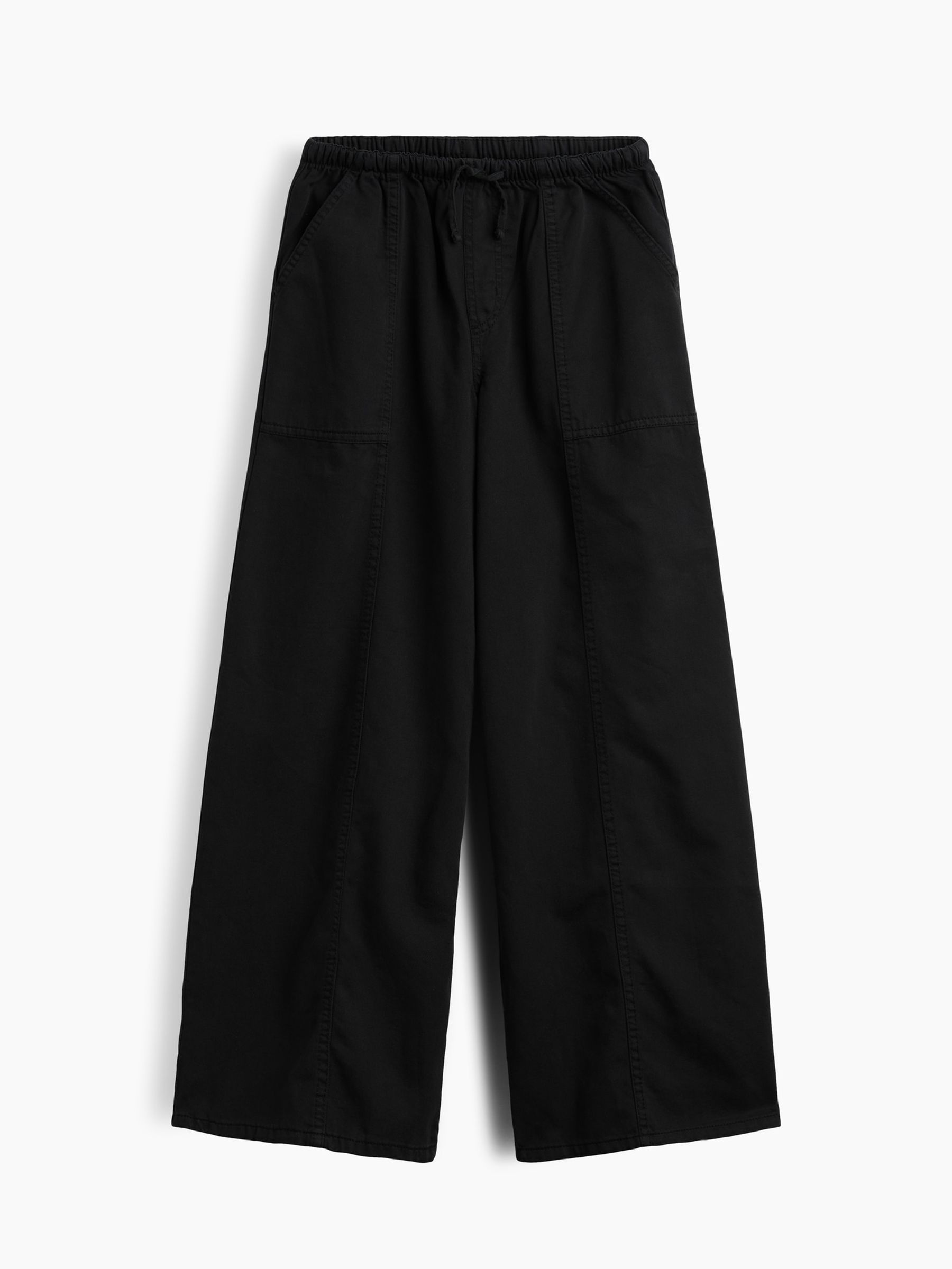 Black Twill Baggy Trousers - Image 4 of 5