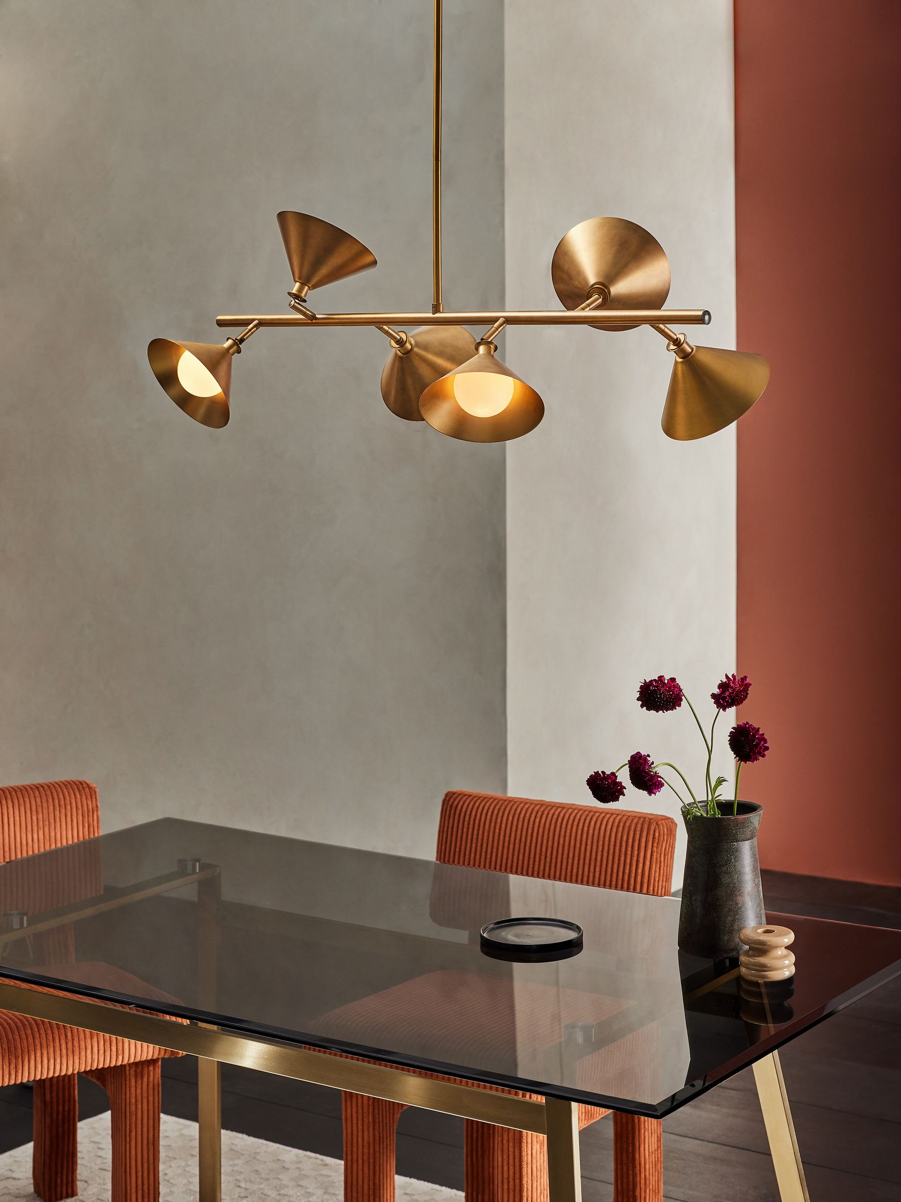 Rhett Ceiling Spotlight in Brass - Image 1 of 3