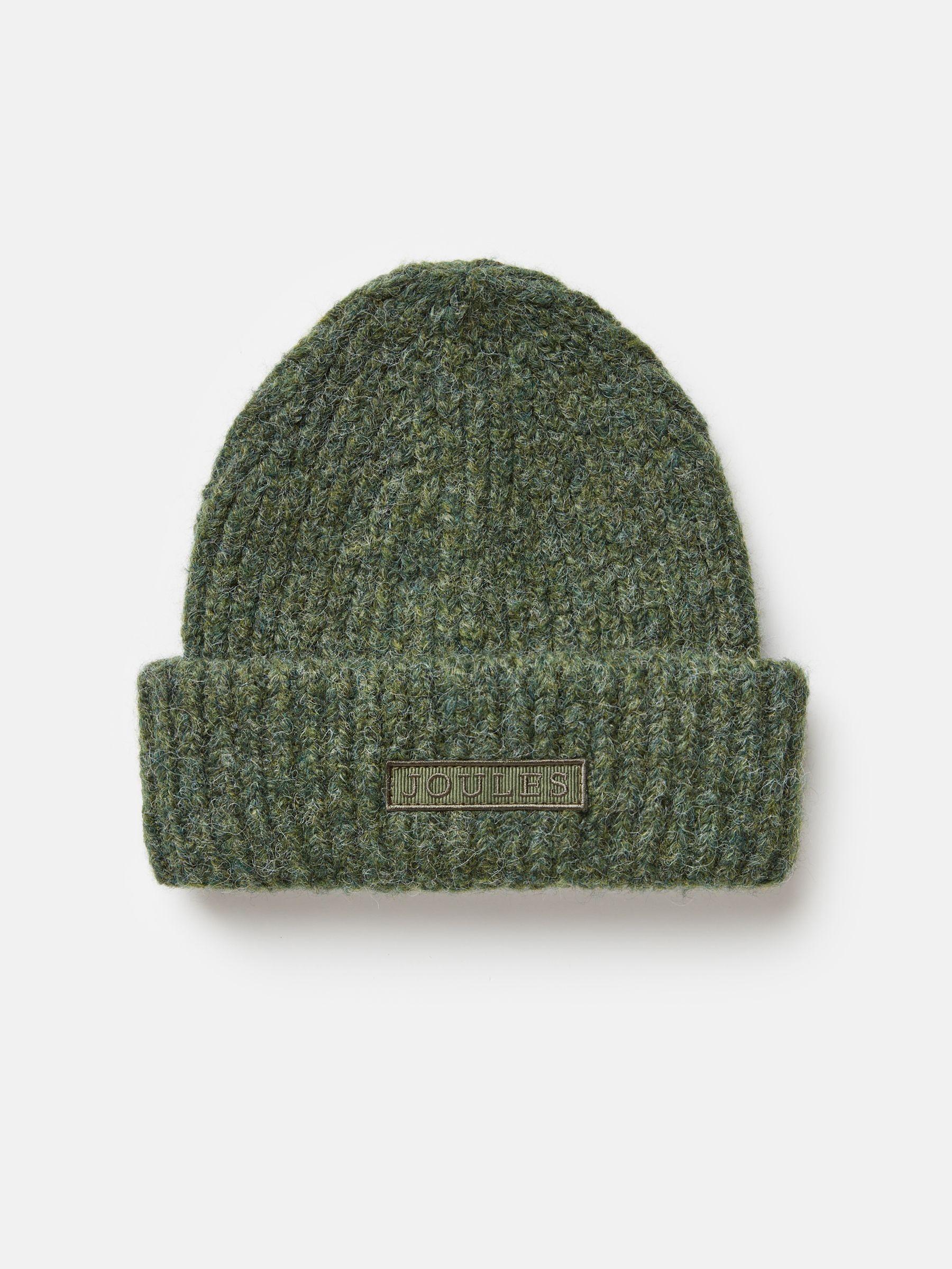 Albert Green Oversized Ribbed Beanie Hat - Image 1 of 4