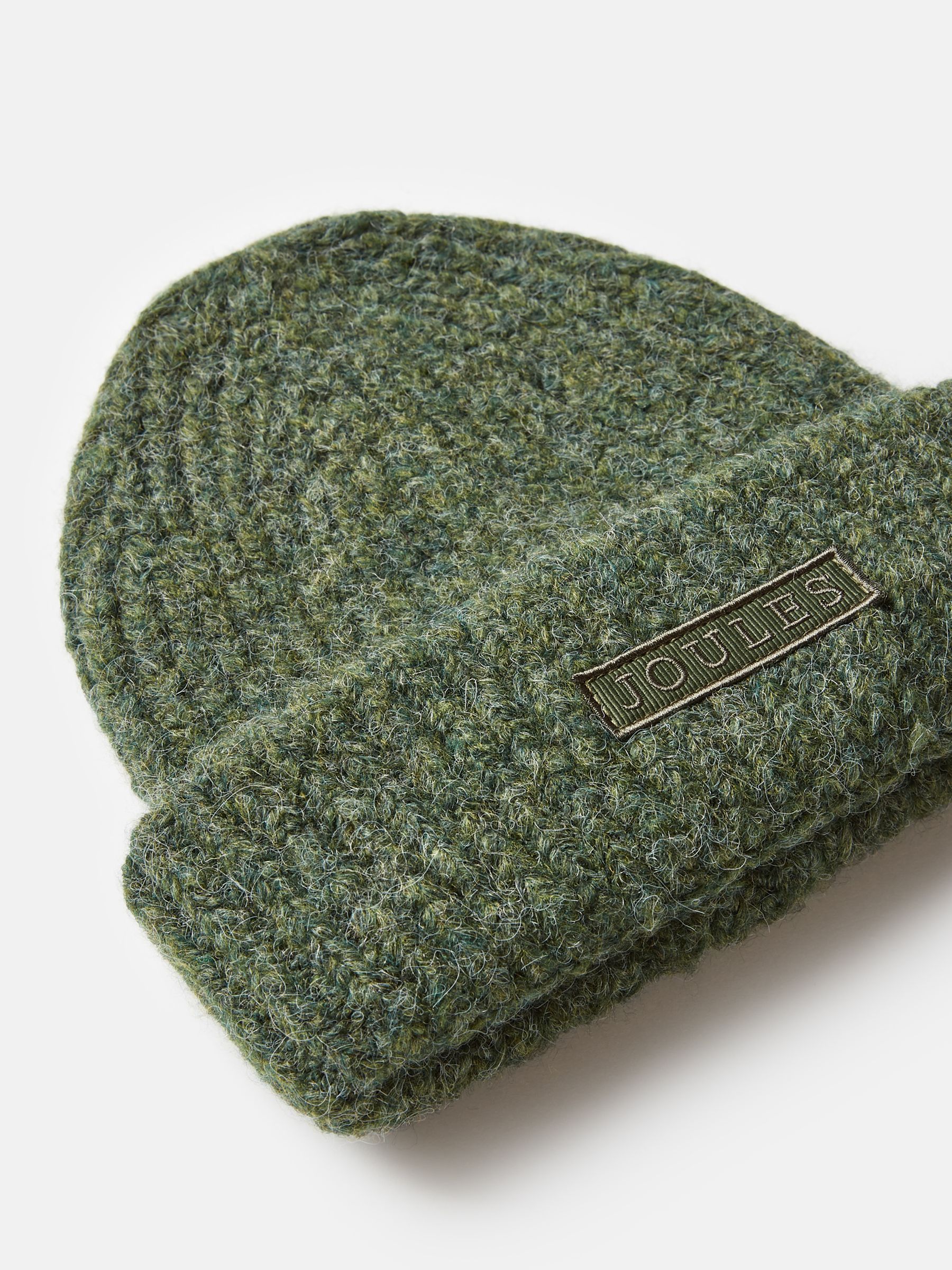 Albert Green Oversized Ribbed Beanie Hat - Image 3 of 4