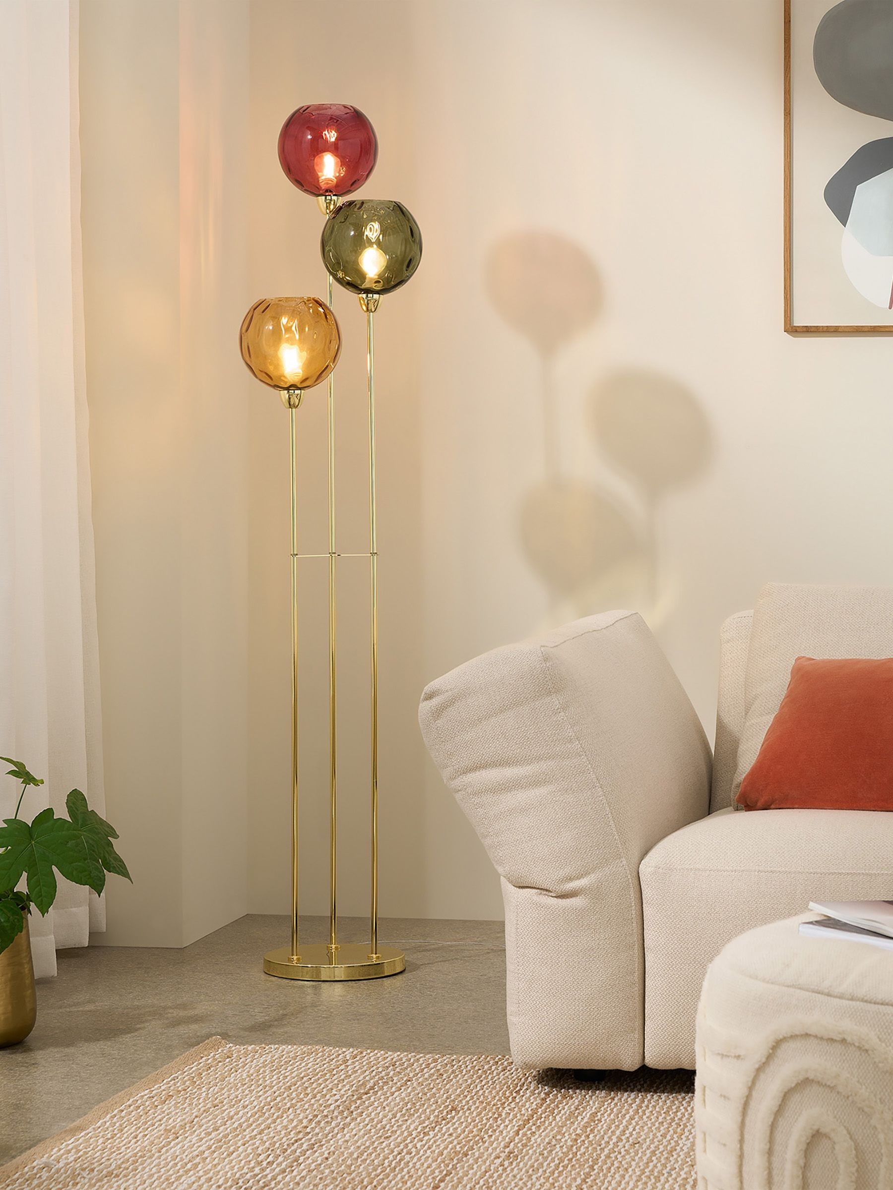 Ilaria Floor Lamp in Red/Green - Image 1 of 4