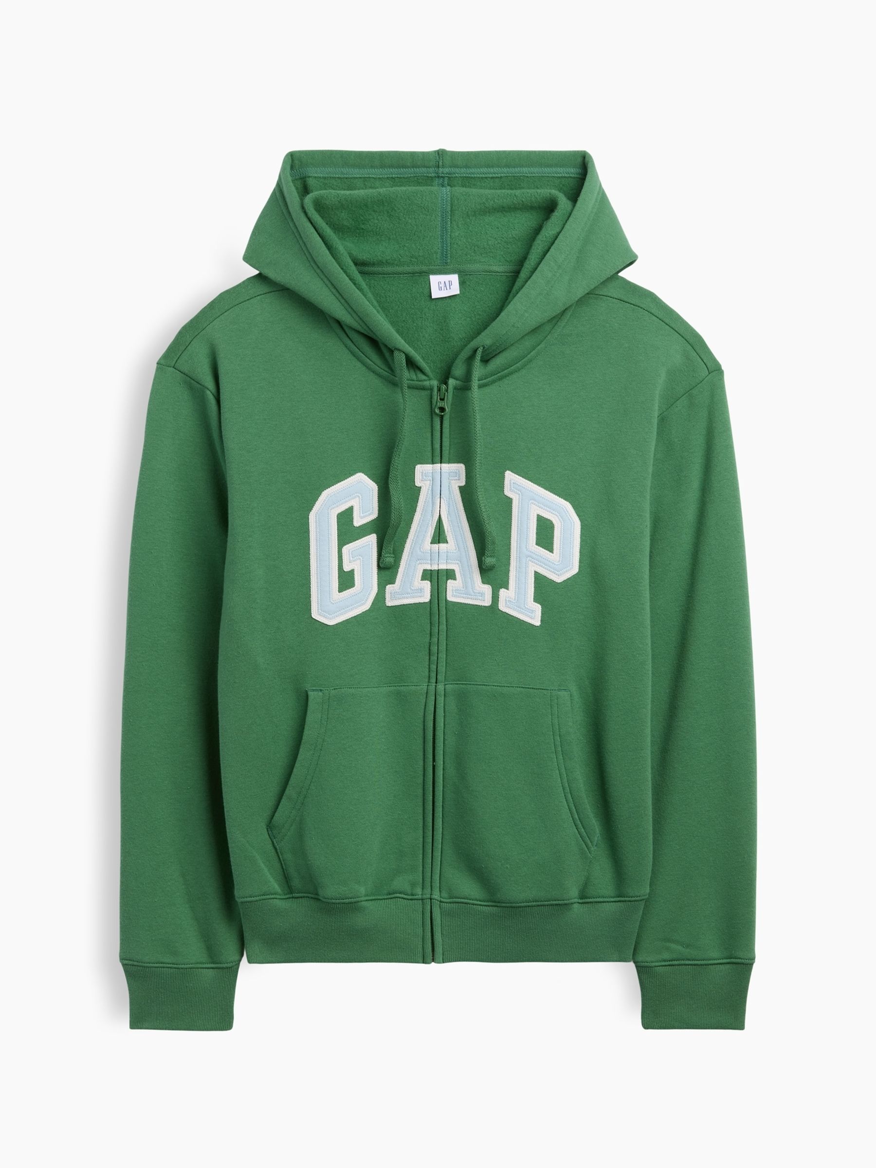 Green Relaxed Logo Zip-Up Hoodie - Image 5 of 5 Green Relaxed Logo Zip-Up Hoodie - Image 5 of 5
