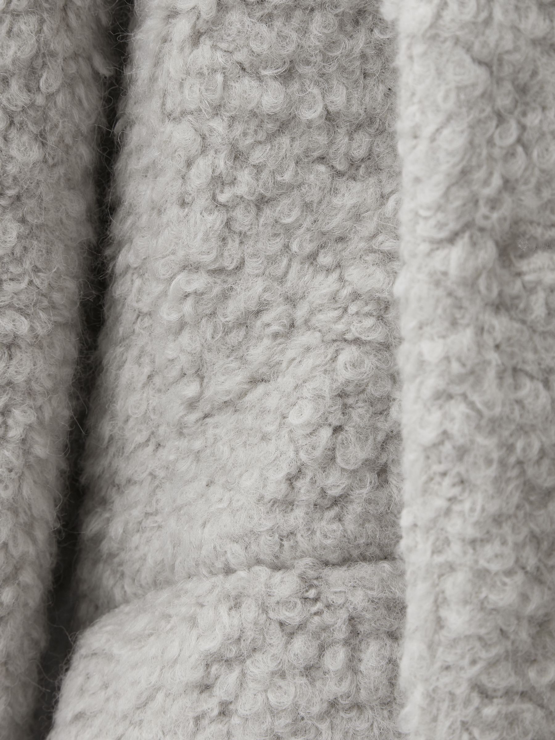 Meotine Wool Single Breasted Coat in Grey - image 5