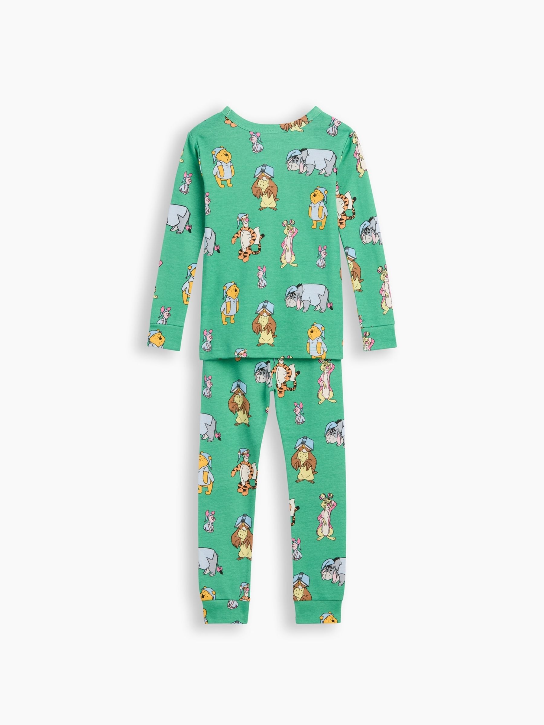 Green Disney Winnie the Pooh Print Pyjamas Set - Image 2 of 3 Green Disney Winnie the Pooh Print Pyjamas Set - Image 2 of 3