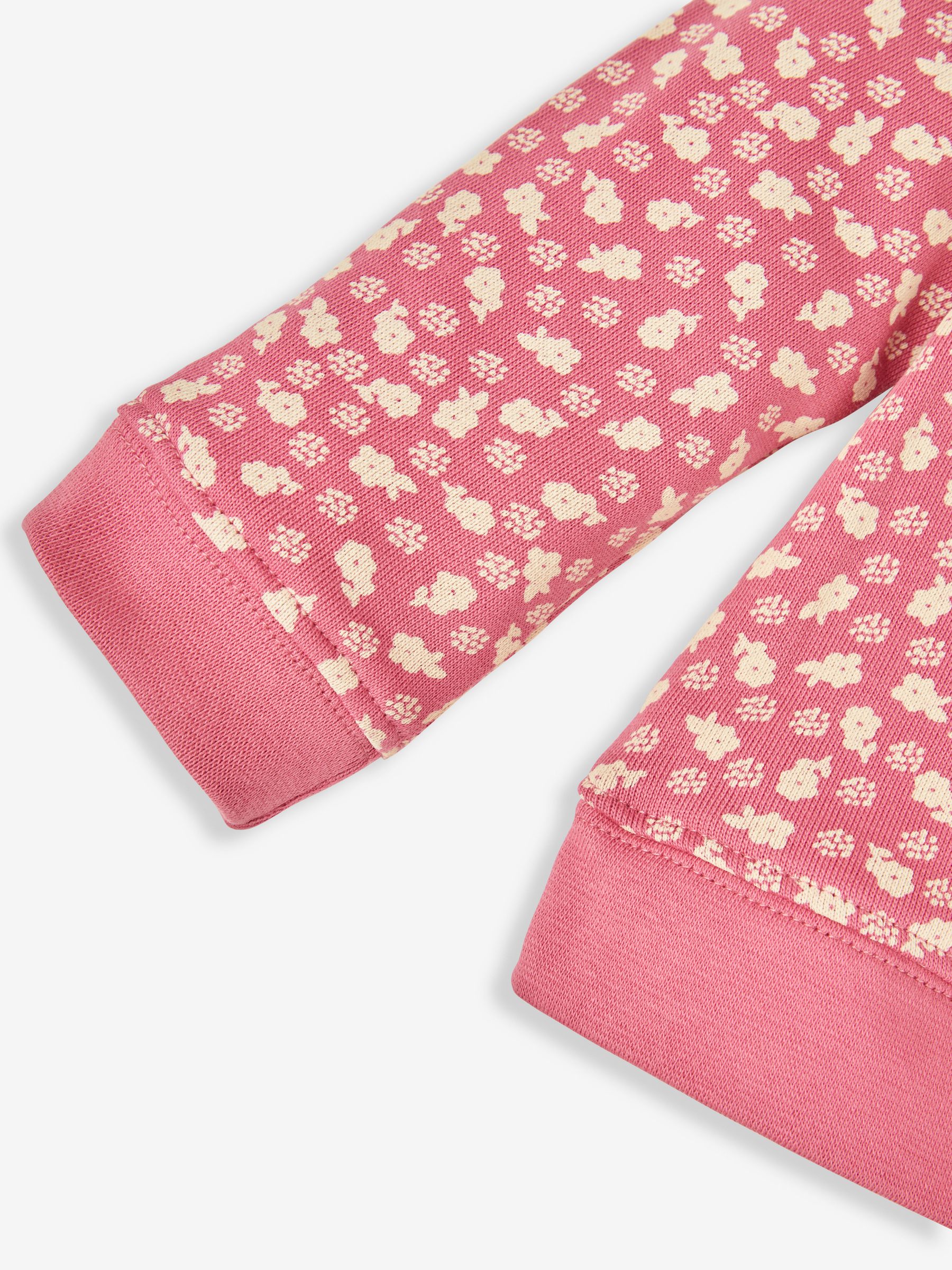 Rose Girls' Woodland Floral Sweatshirt With Broderie Collar - Image 3 of 3