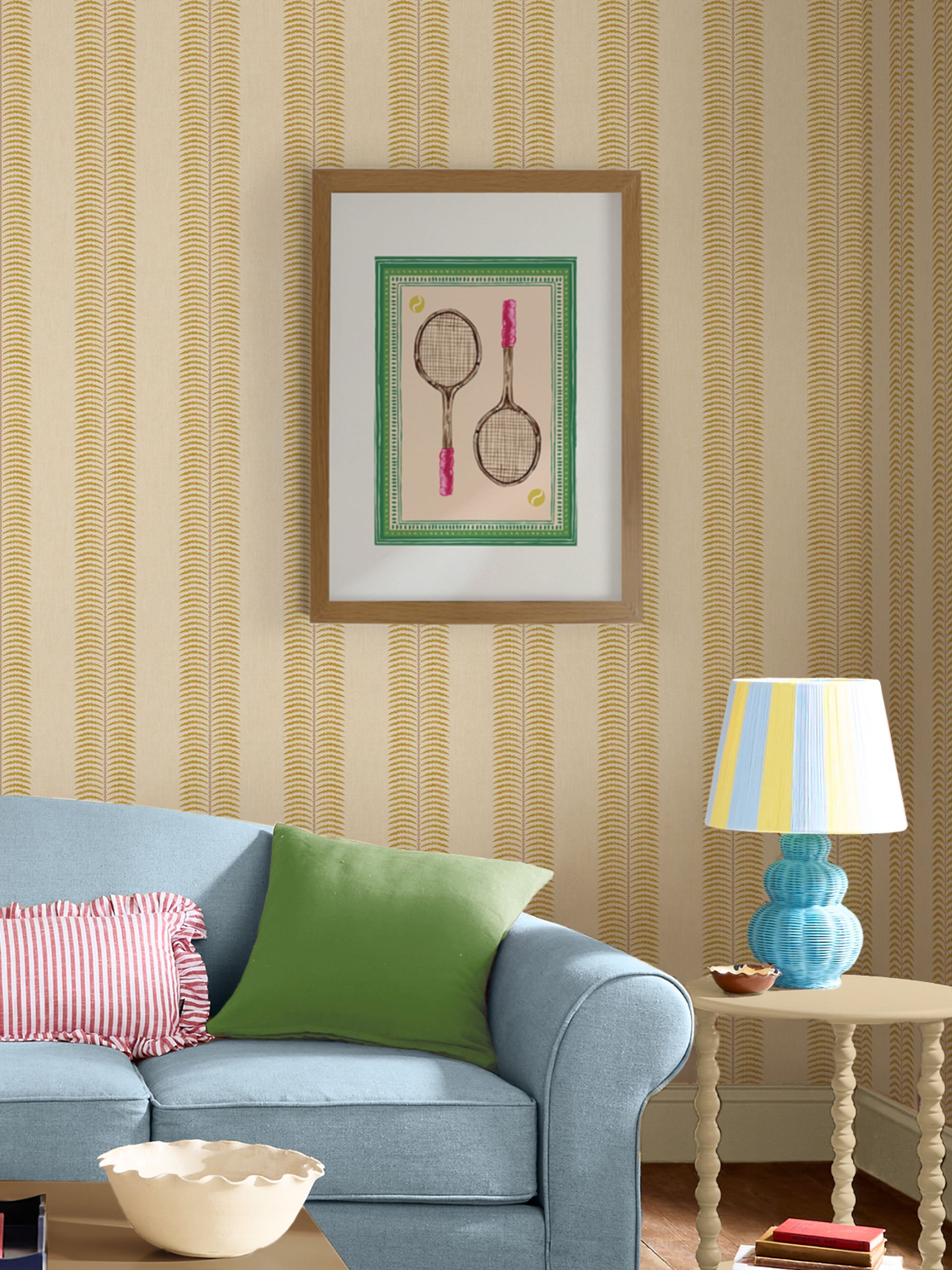 Green Vintage Volley Wood Mounted Framed Print Wall Art - Image 3 of 4