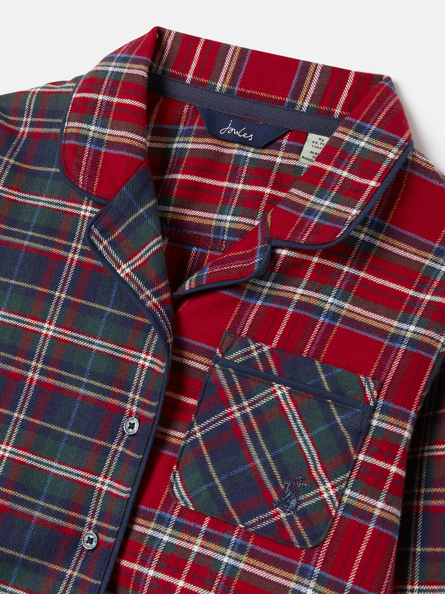 Goodnight Red Check Christmas Pyjamas - Image 3 of 5