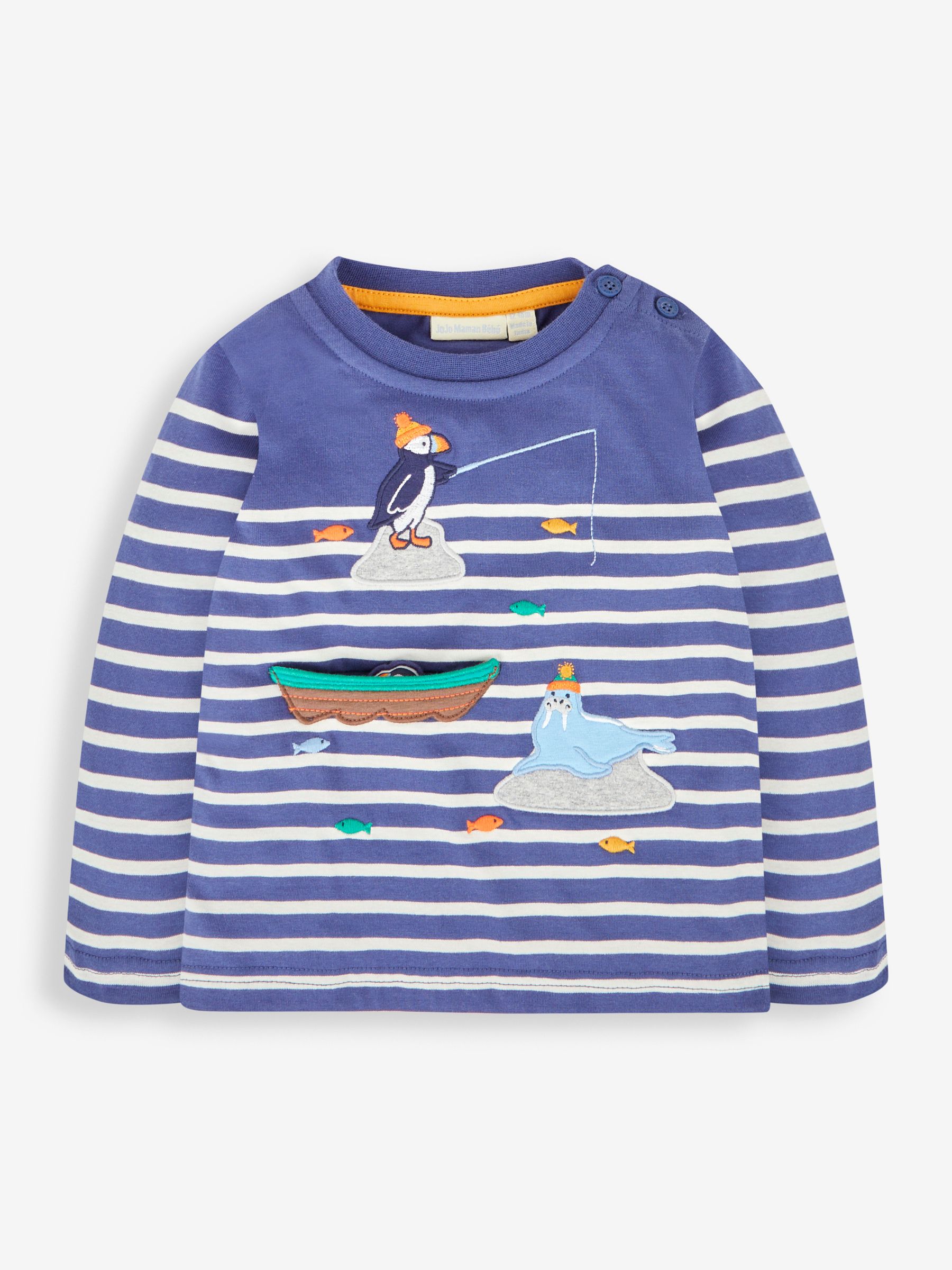 Indigo Puffin Appliqué Top - Image 1 of 3