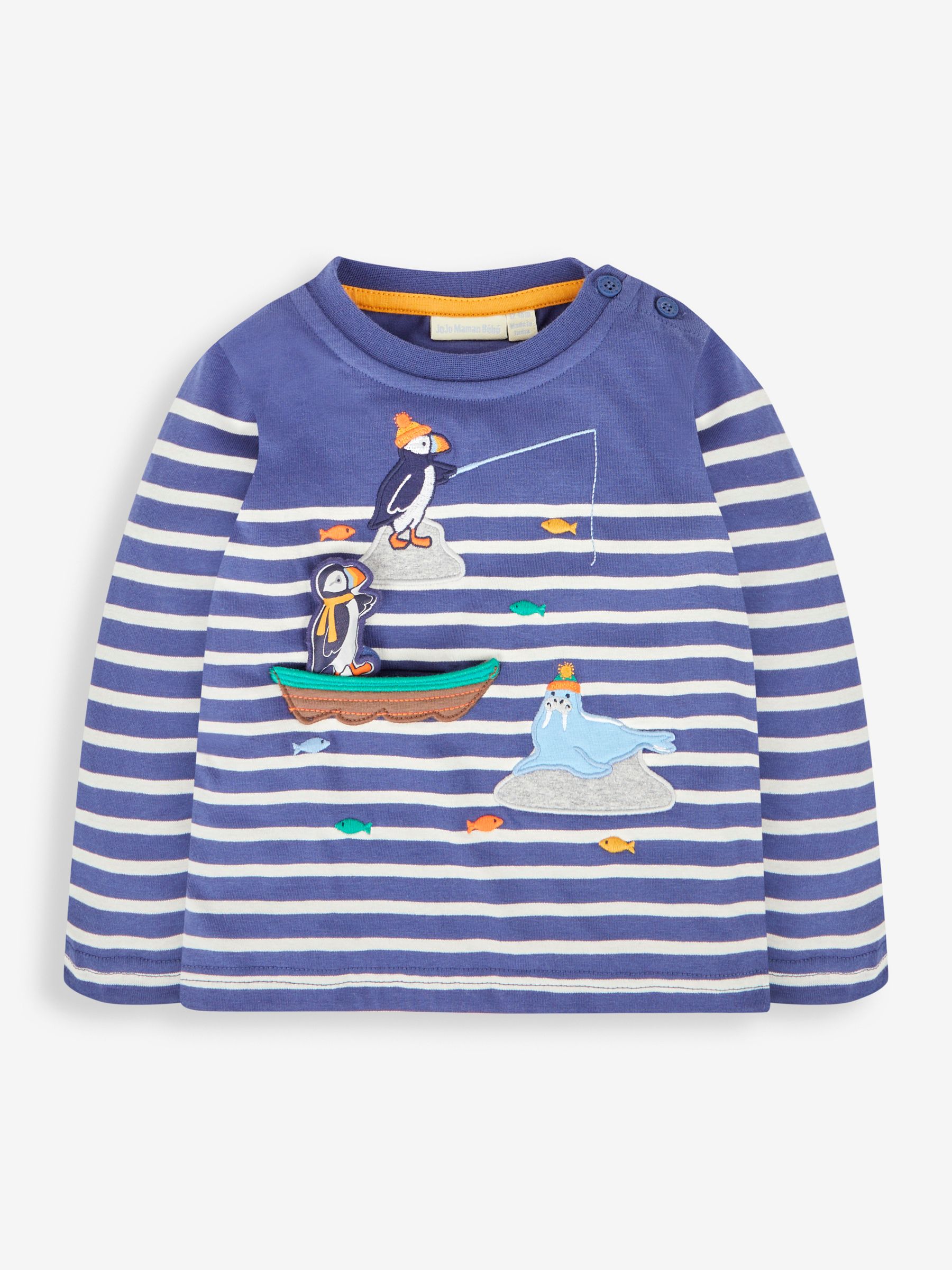 Indigo Puffin Appliqué Top - Image 2 of 3