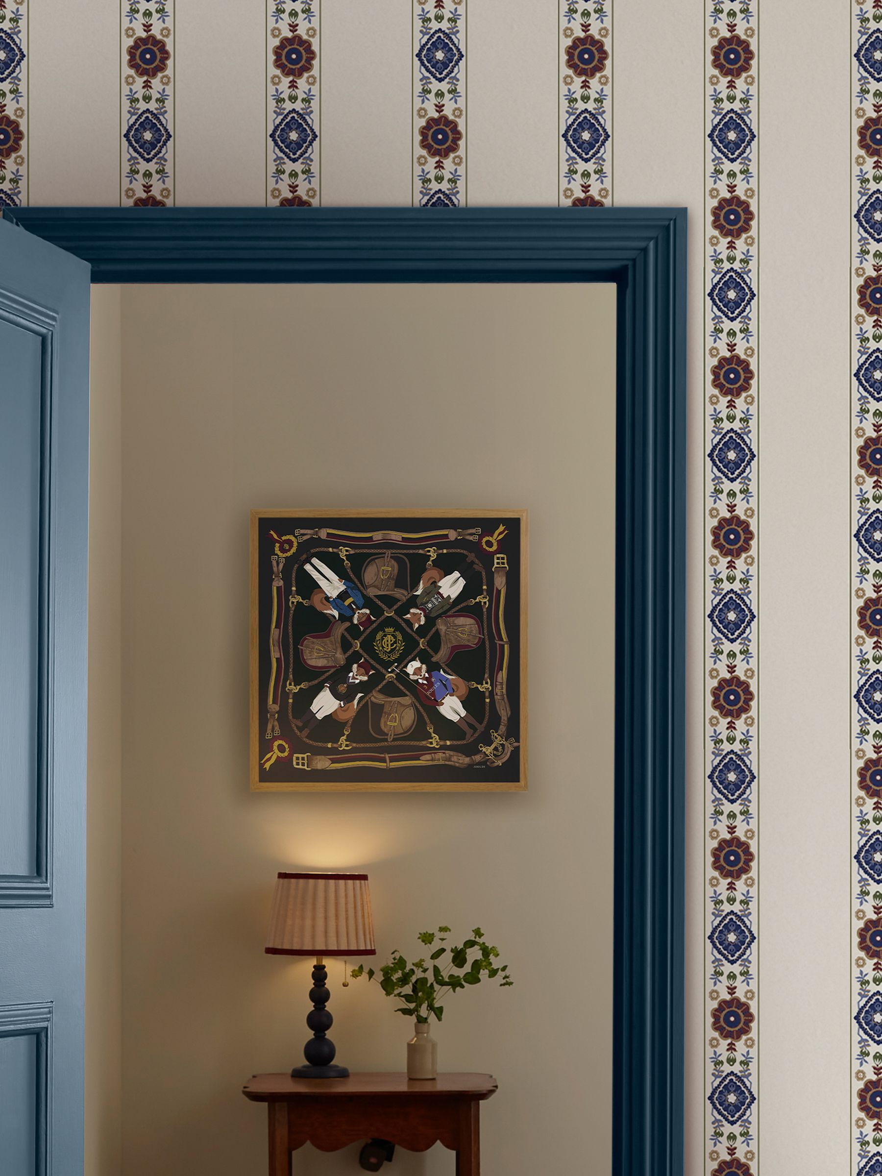 Blue Original Jonty Print Wall 50 x 50cm Art - Image 2 of 2