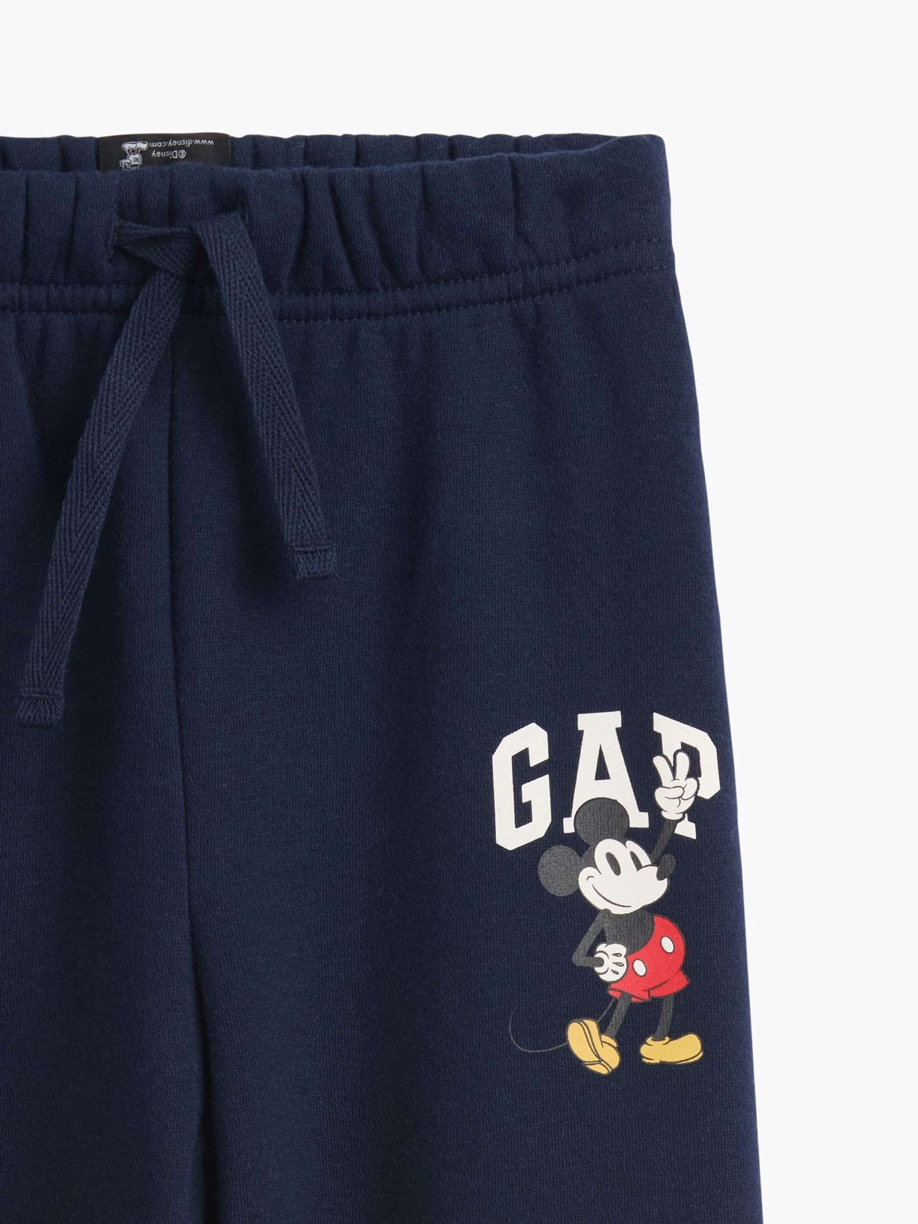 Navy Disney Mickey Mouse Relaxed Pull On Logo Joggers - Image 3 of 3