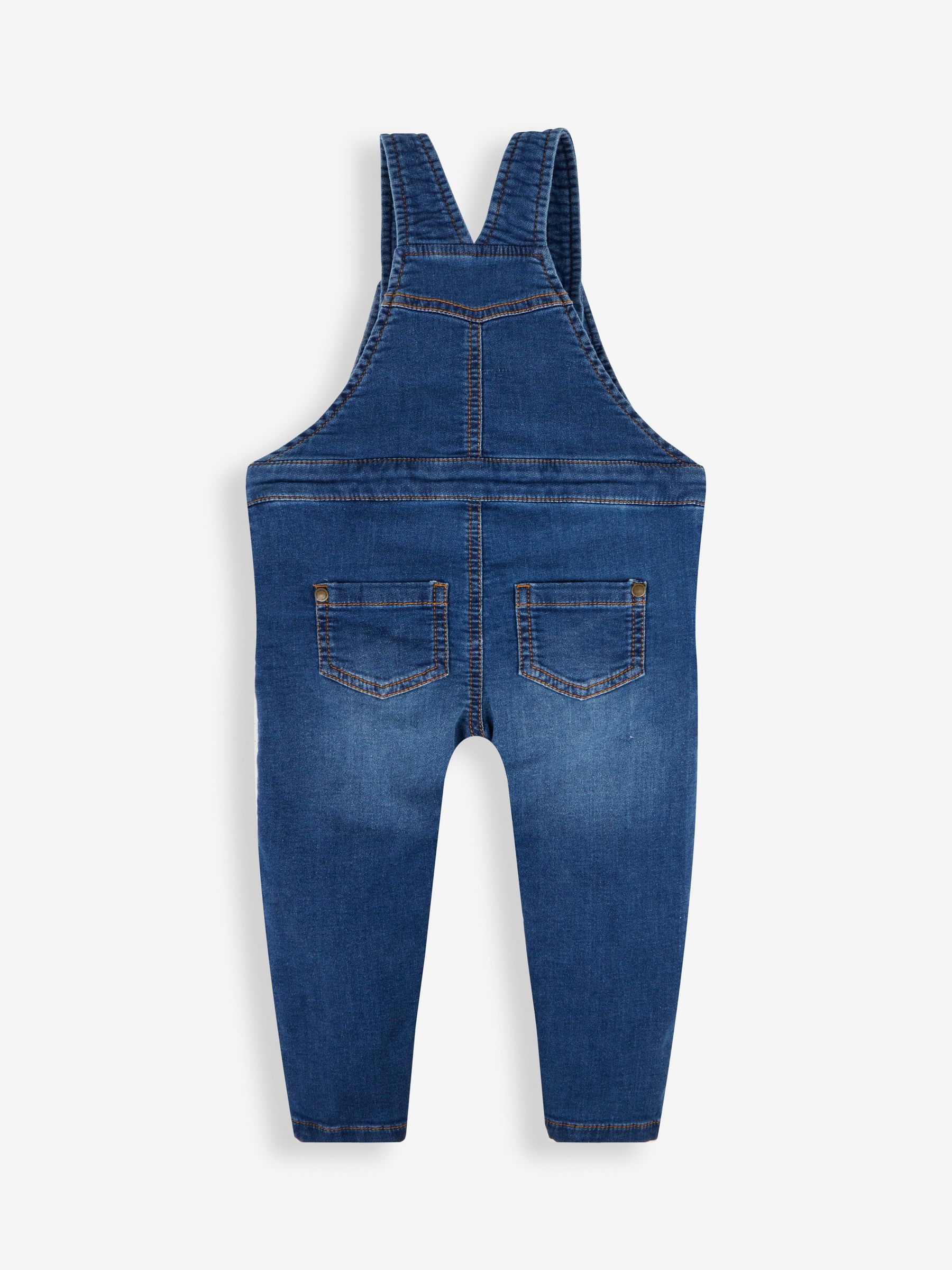 Indigo Blue 100% Cotton Dungarees - Image 2 of 3