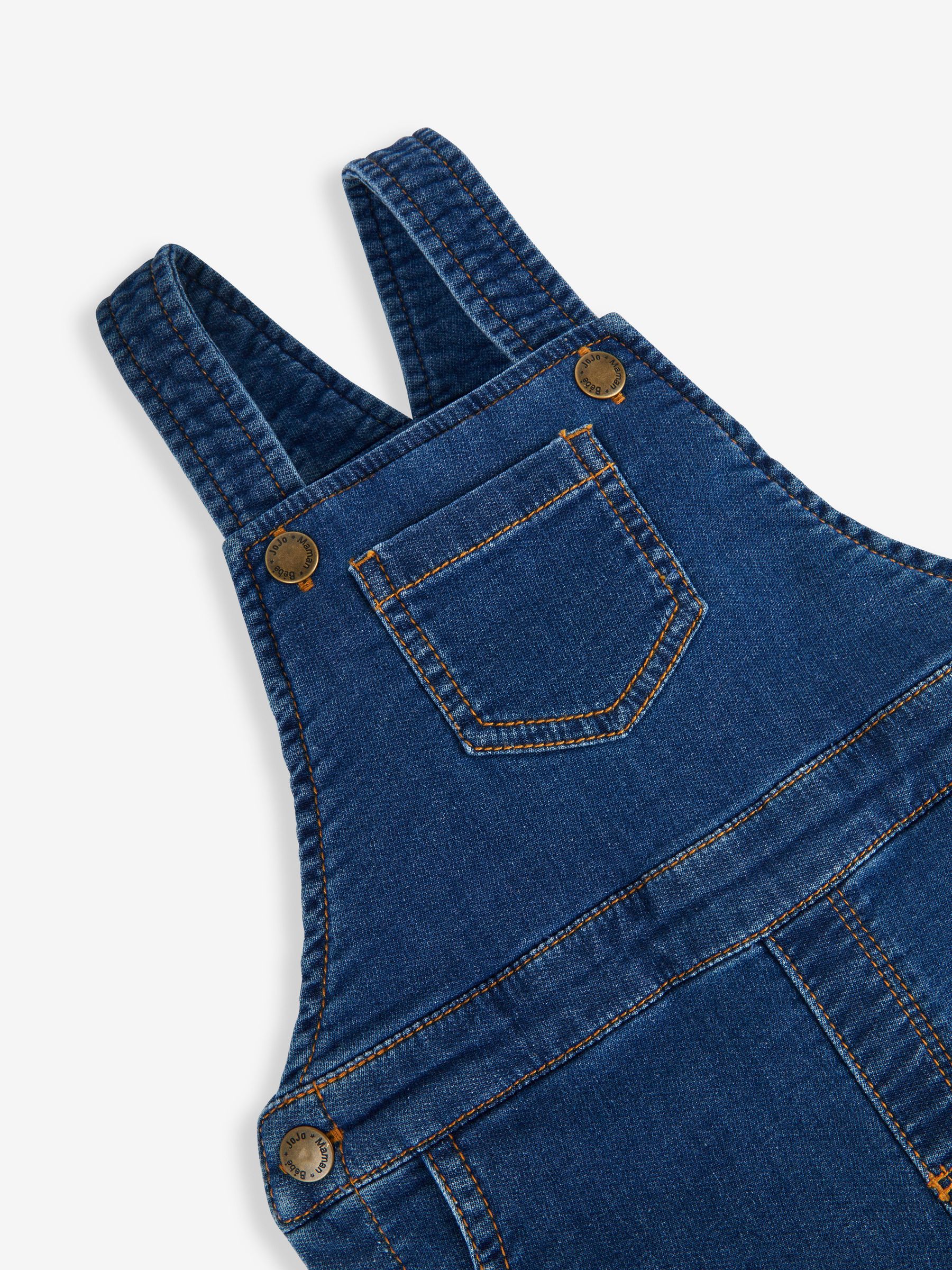 Indigo Blue 100% Cotton Dungarees - Image 3 of 3
