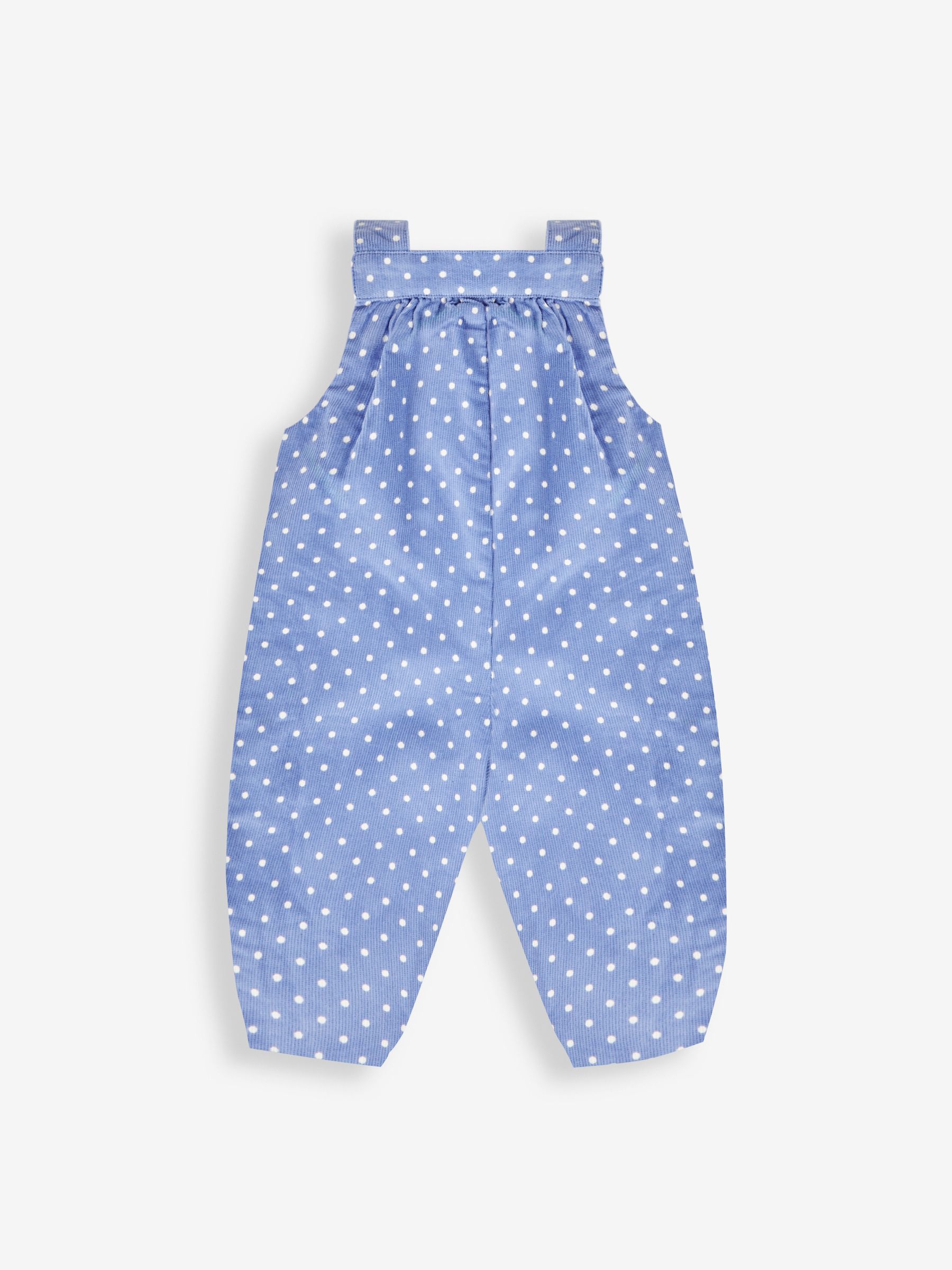 Blue Girls' Pretty Spot Cord Dungarees & Top Set - Image 4 of 5