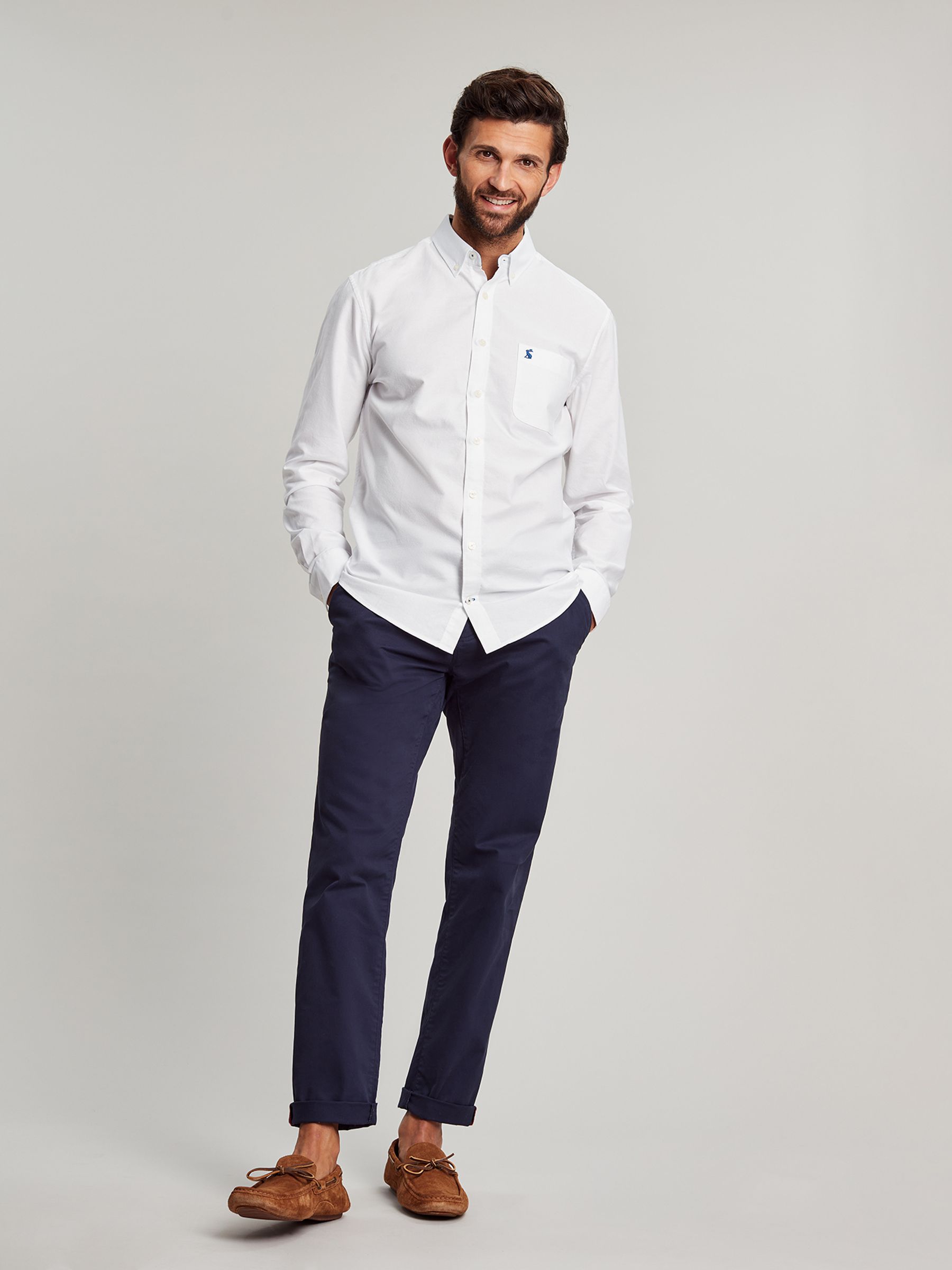 White Classic Fit Cotton Oxford Shirt - Image 3 of 7