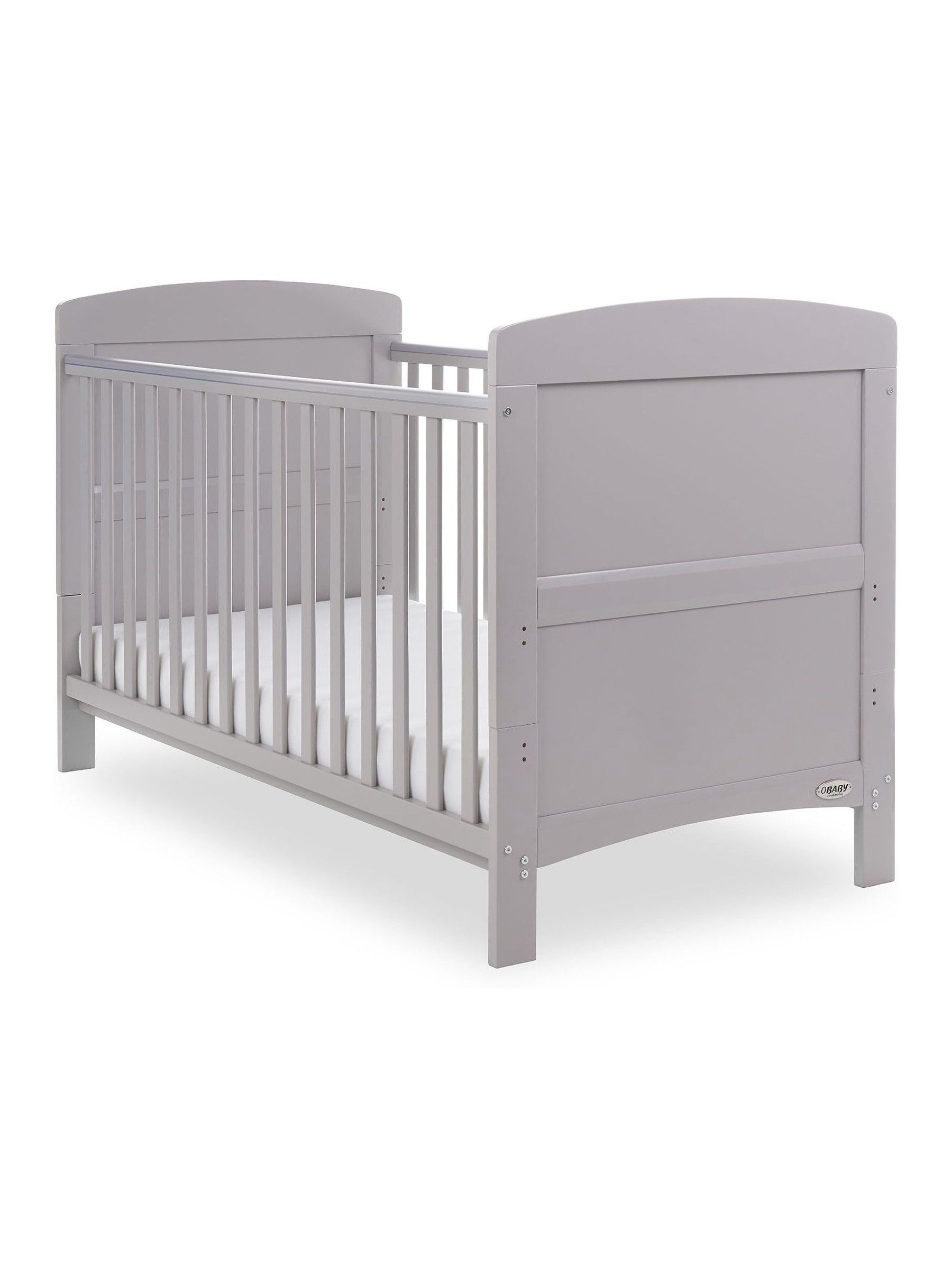 Obaby Grace Warm Grey Cot Bed - Image 2 of 7