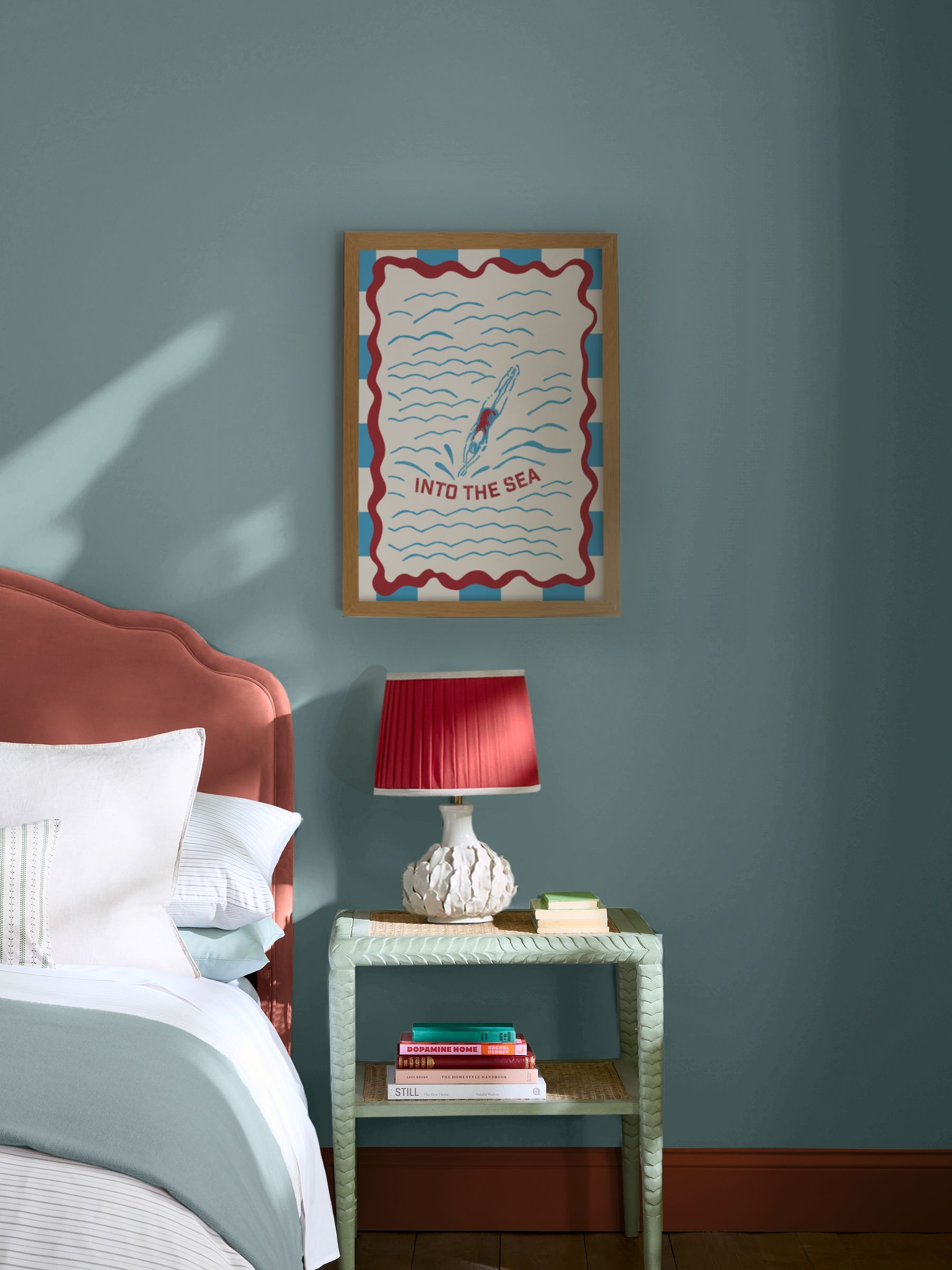 Blue Into the Sea Print Wall 70 x 100cm Art - Image 2 of 2