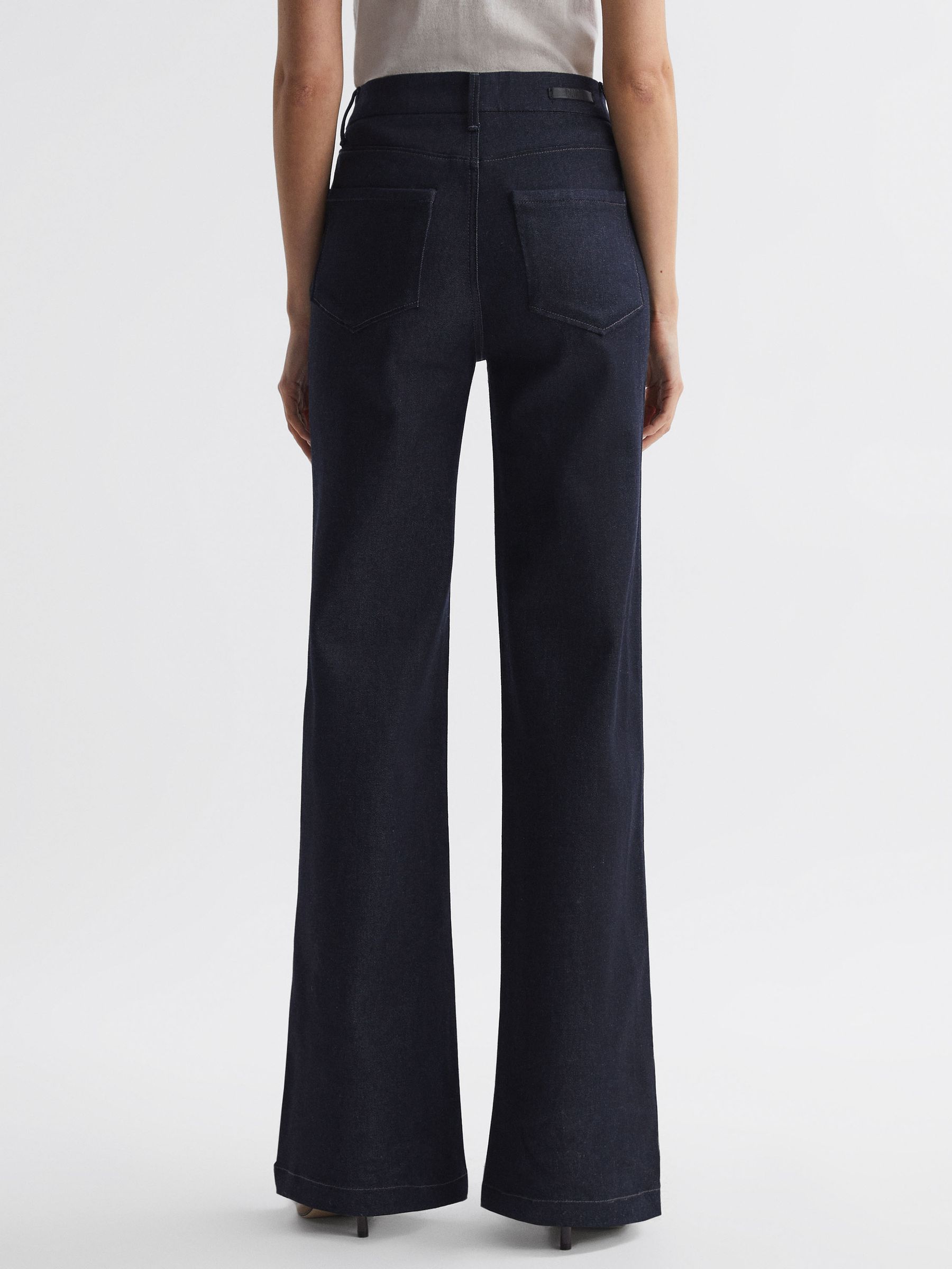 Paige High Rise Flared Jeans in Montecito - Image 5 of 6