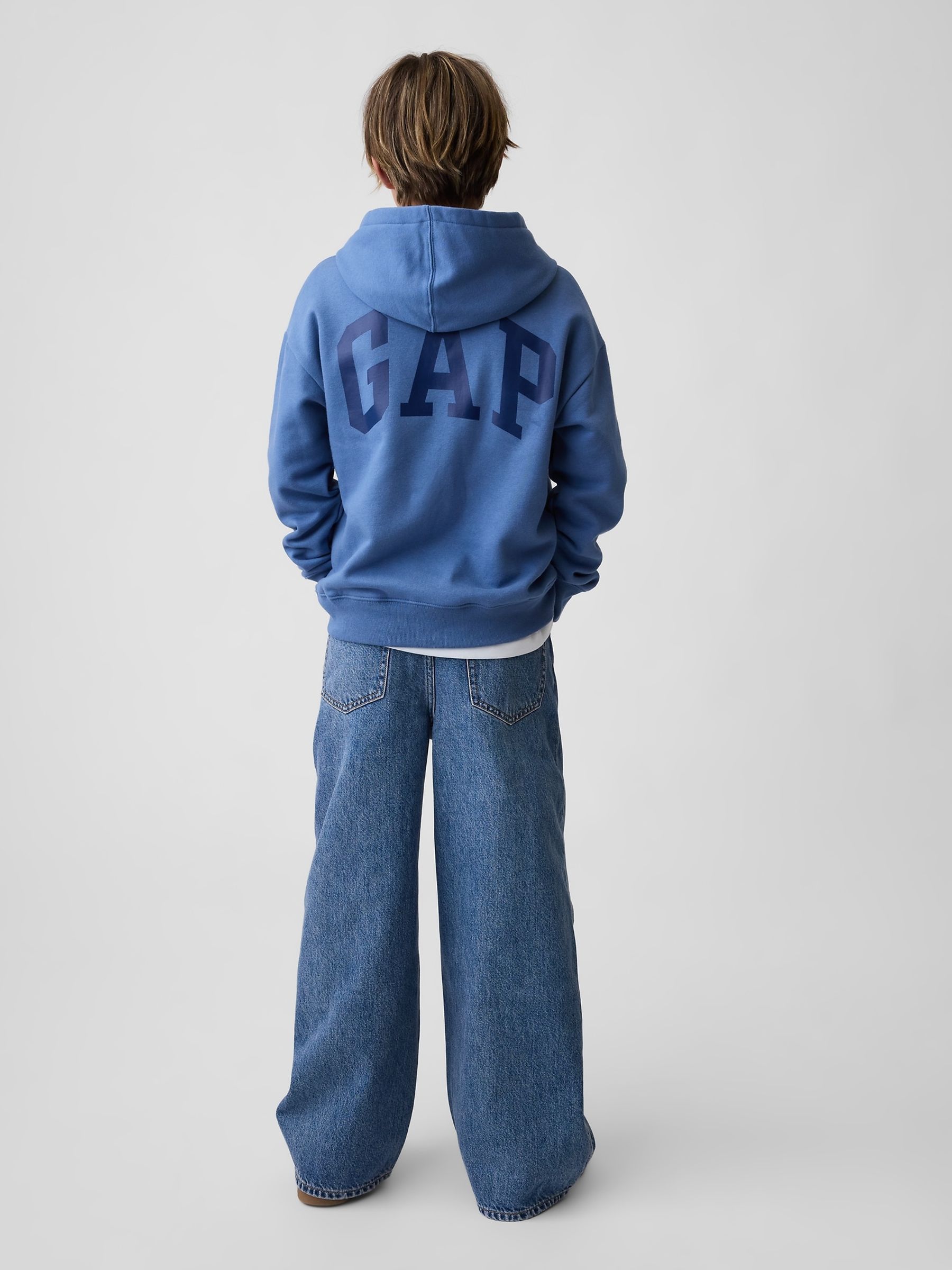 Blue Relaxed Logo Hoodie - Image 2 of 4