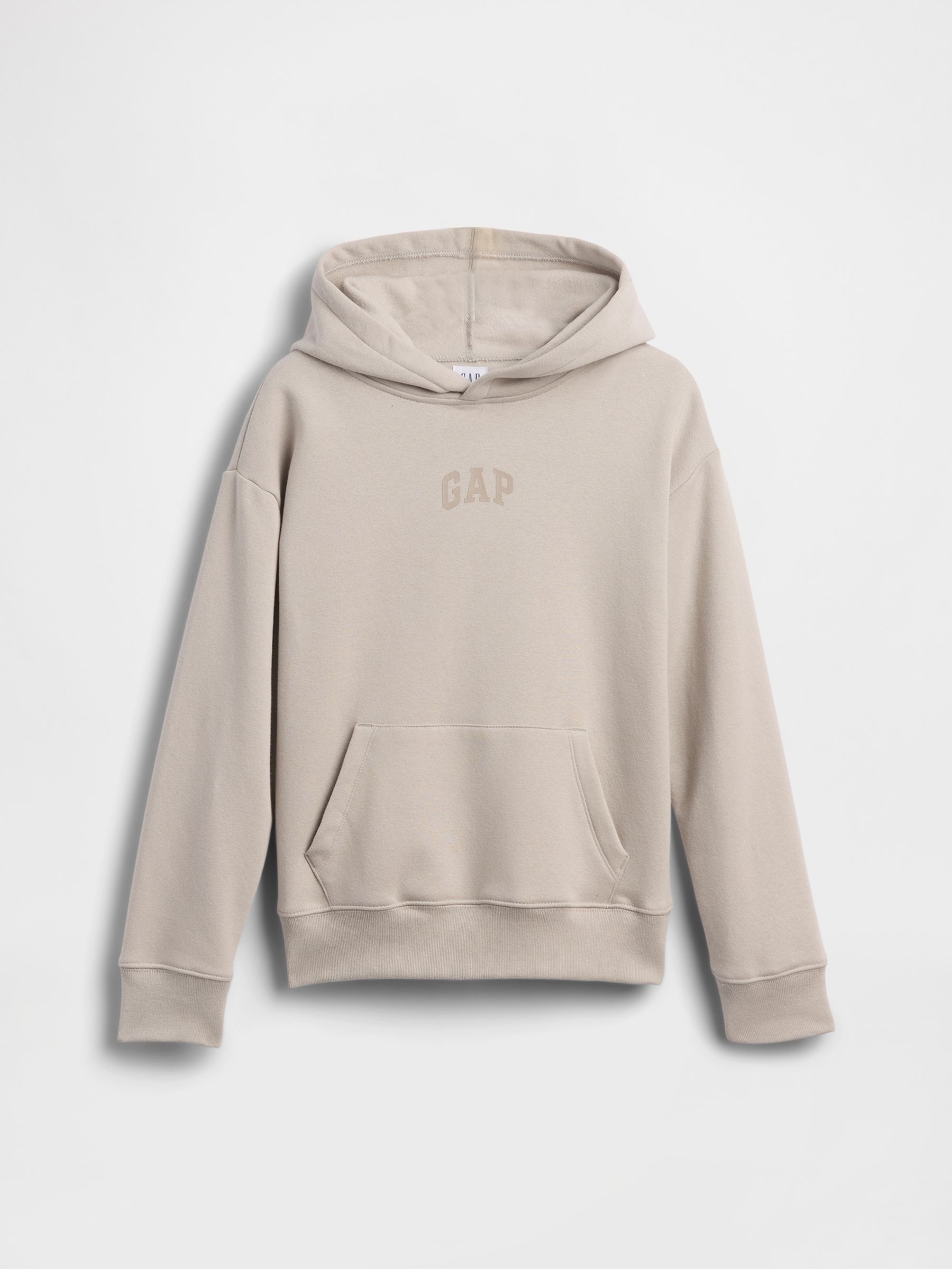 Beige Vintage Soft Relaxed Logo Hoodie - Image 1 of 3