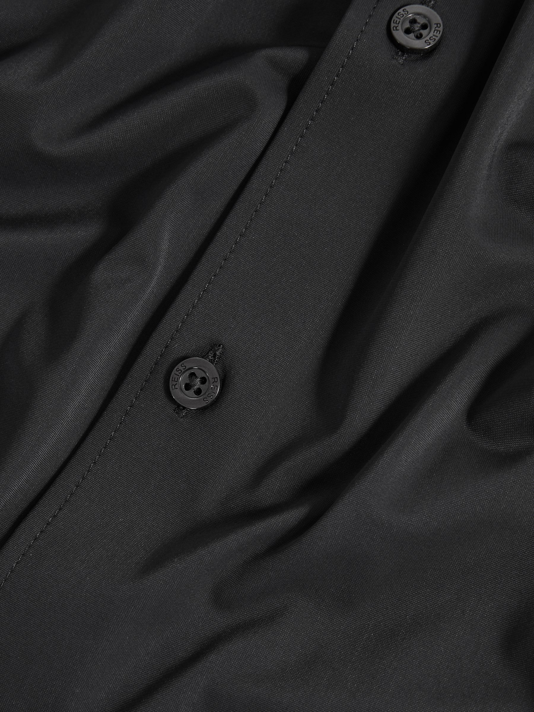 Regular Fit Travel Shirt in Black - Image 7 of 7