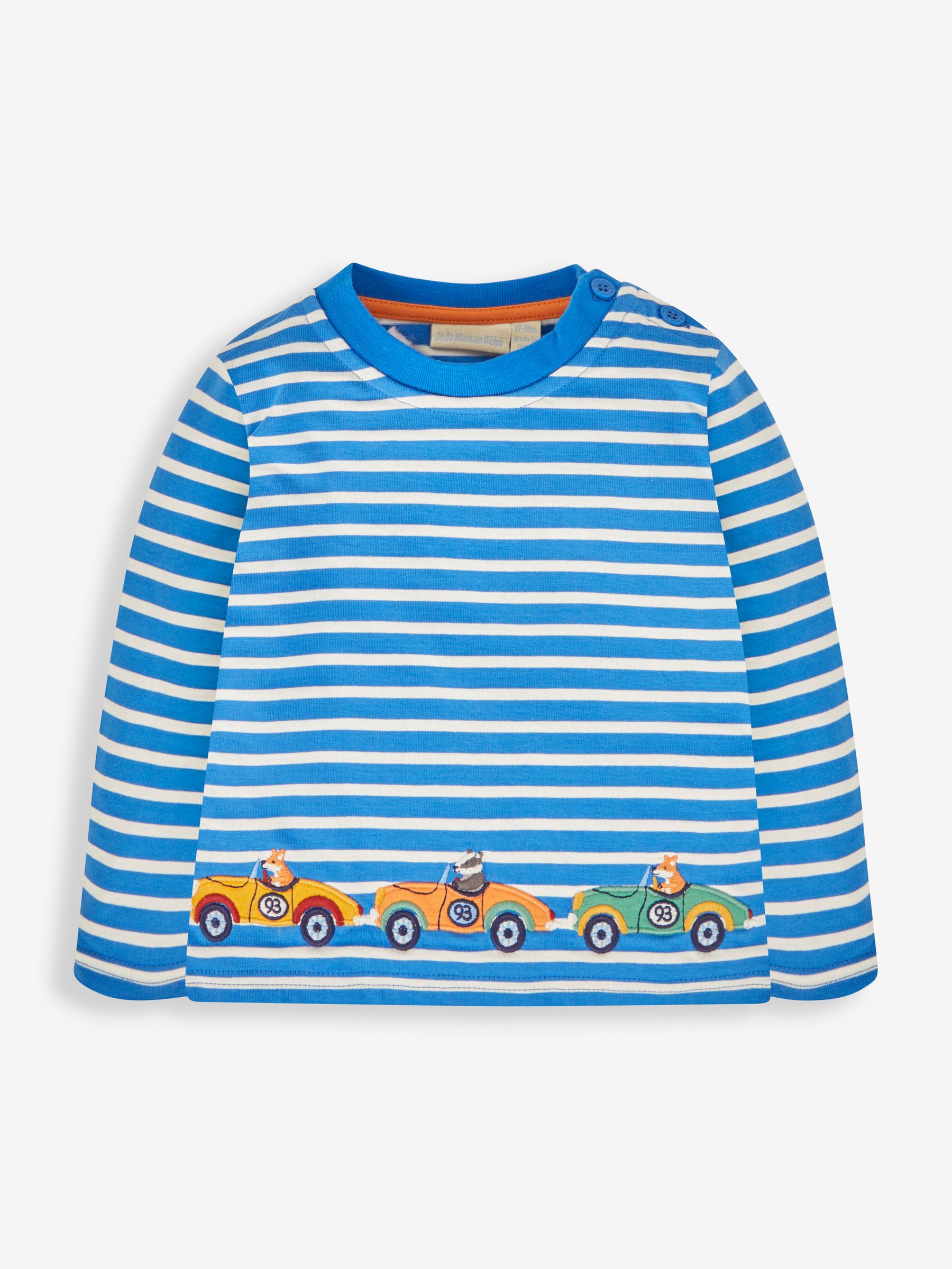 Blue Classic Cars Appliqué Top - Image 1 of 2