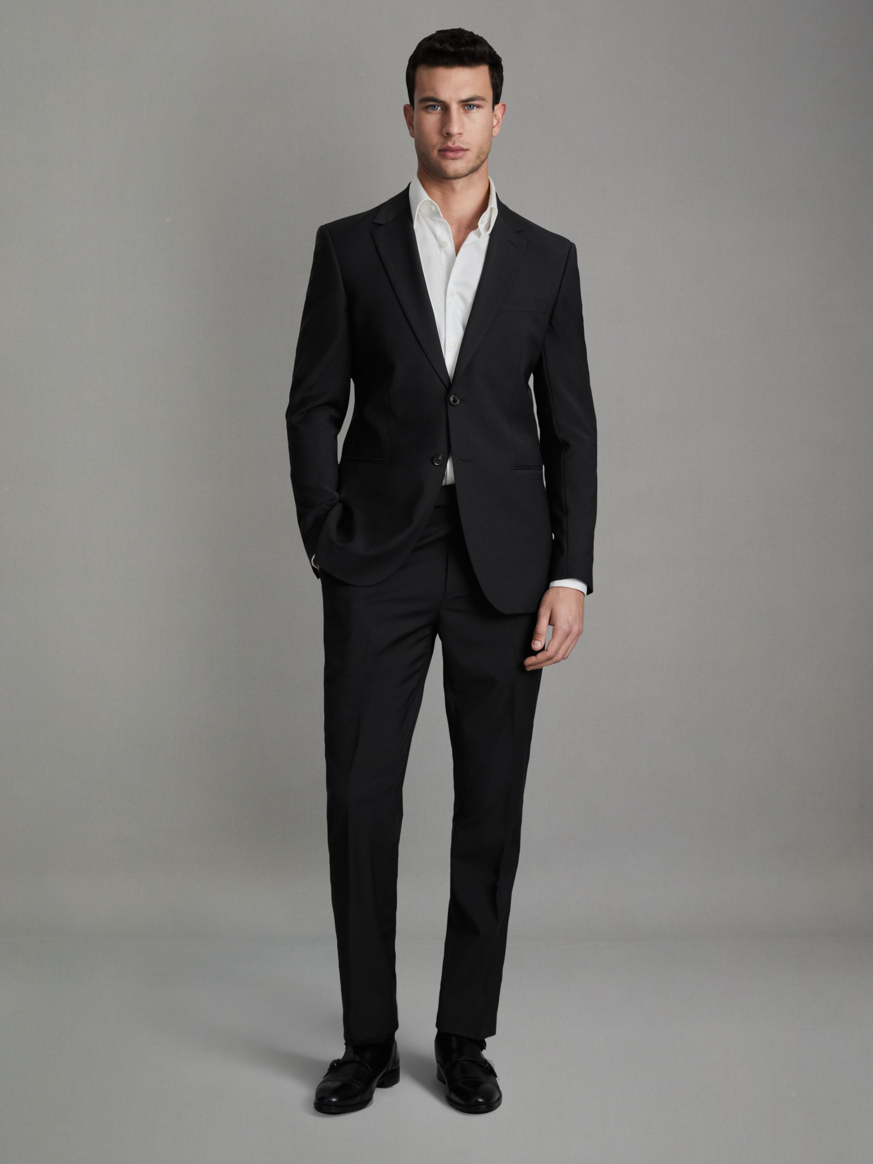 Slim-Fit Wool-Blend Suit Trousers in Black - Image 3 of 7