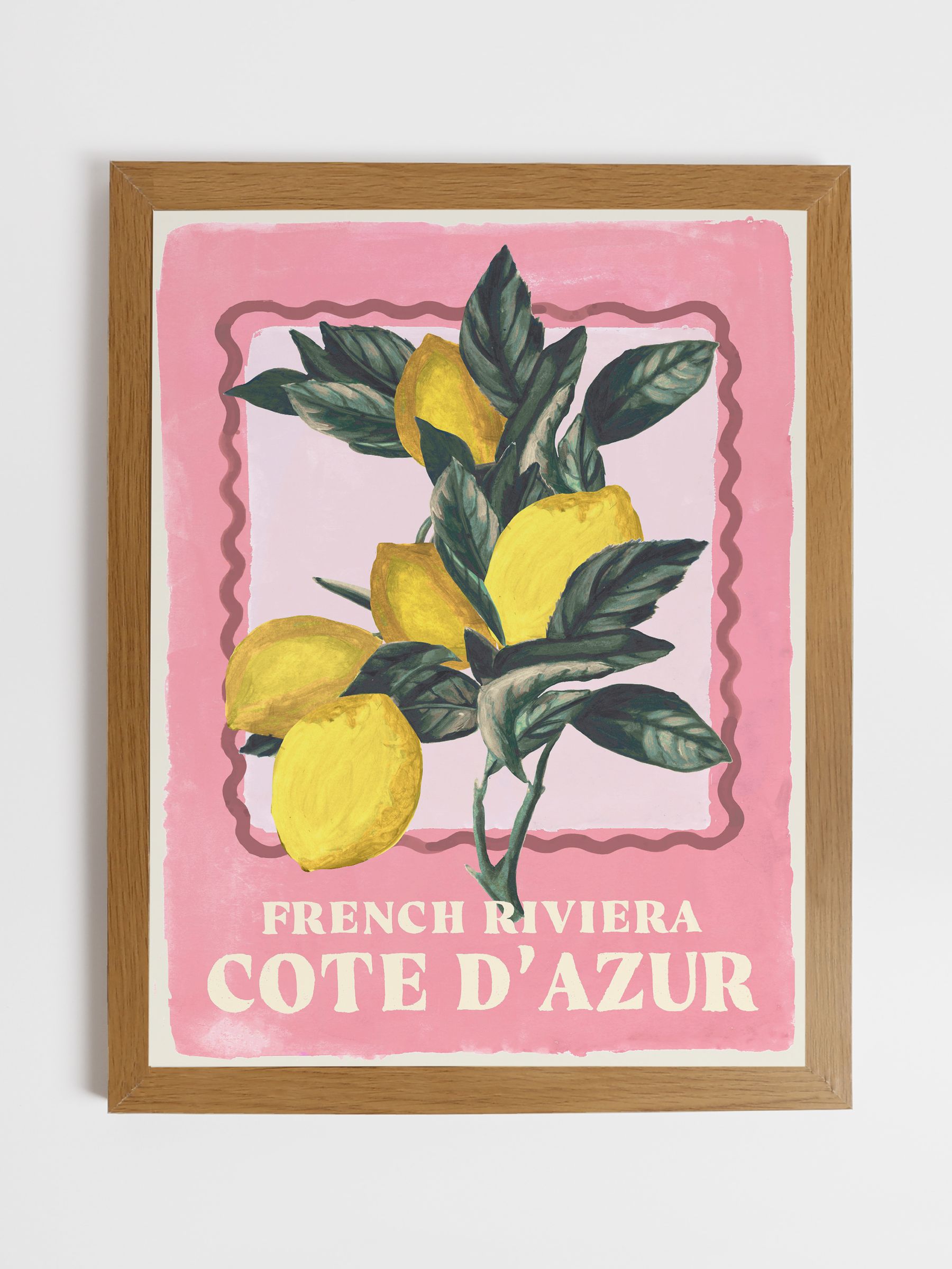 Pink Squeeze the Day Wood Framed Print Wall Art - Image 2 of 4