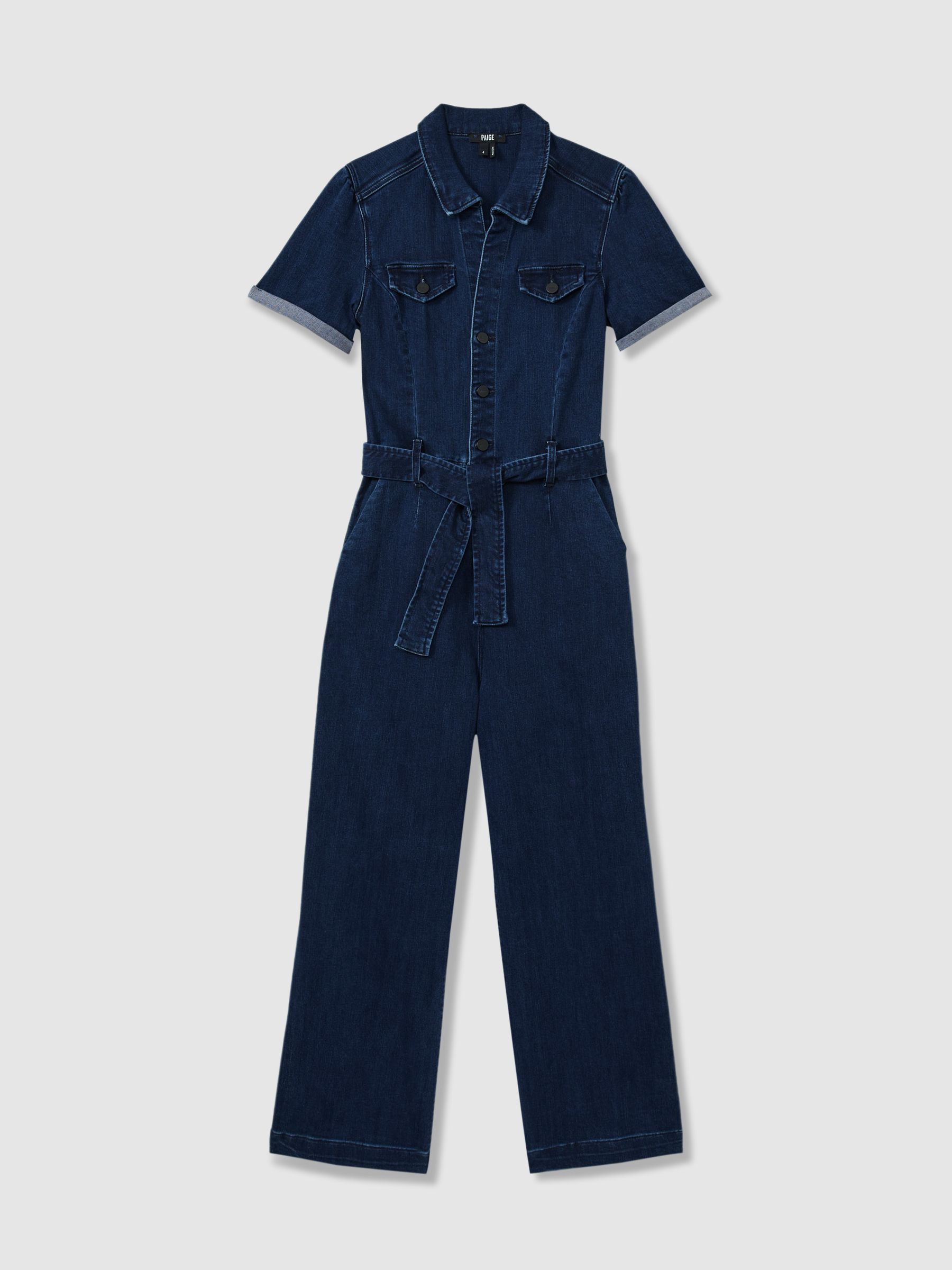 Paige Cropped Jumpsuit in Jelina - Image 2 of 5