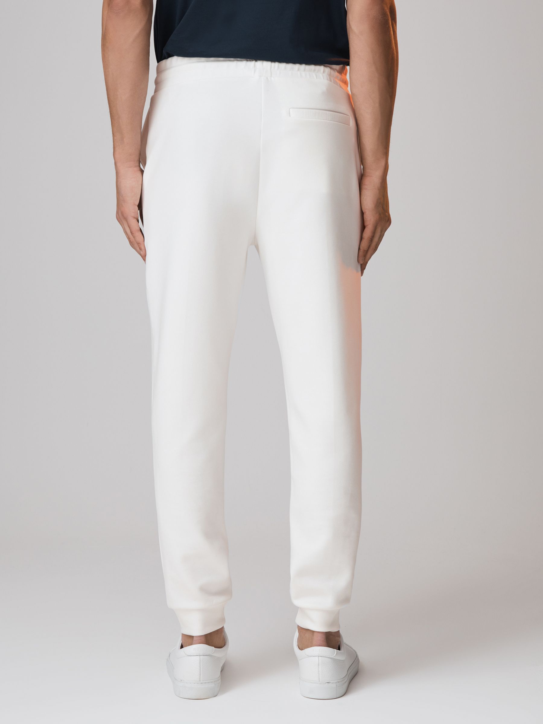 McLaren F1 Interlock Jersey Drawstring Joggers in White - Image 6 of 7