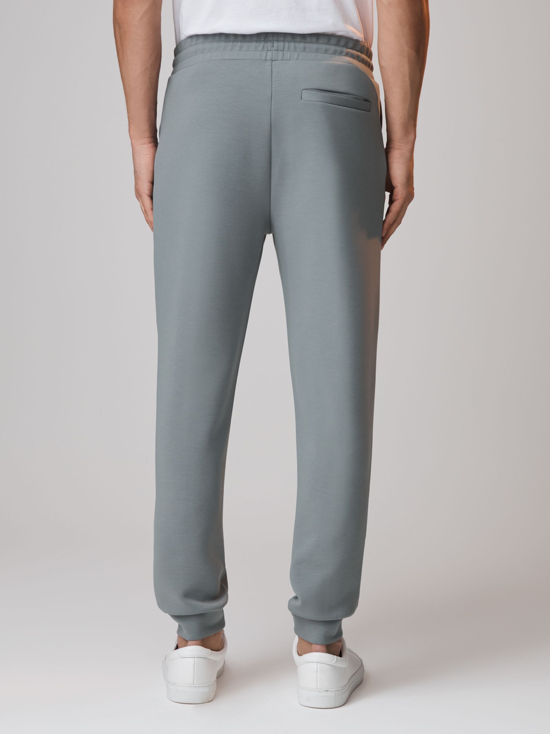 McLaren F1 Interlock Jersey Drawstring Joggers in Sage - Image 5 of 6