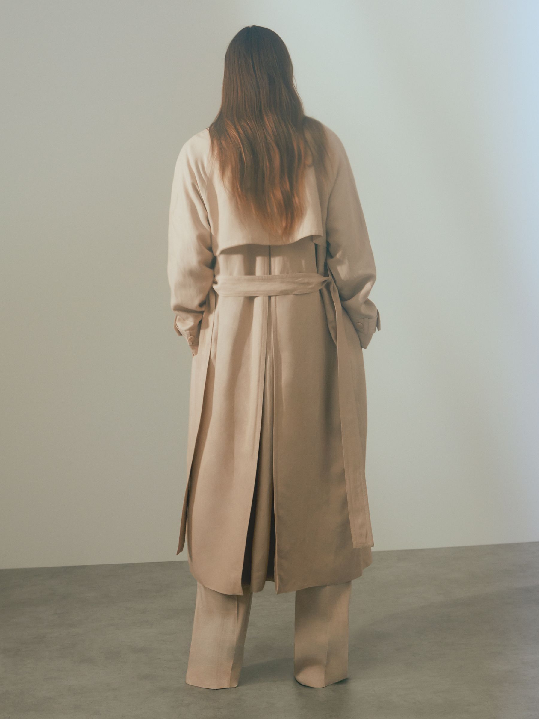 Atelier Belted Trench Coat in Blush - Image 5 of 6