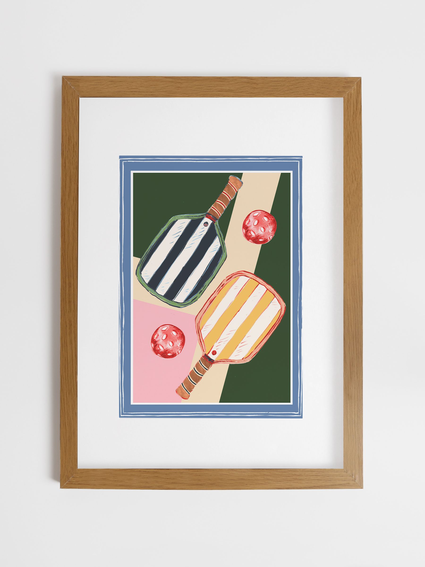 Multi Courtside Collective Wood Mounted Framed Print 53 x 73cm Wall Art - Image 1 of 4 Multi Courtside Collective Wood Mounted Framed Print 53 x 73cm Wall Art - Image 1 of 4