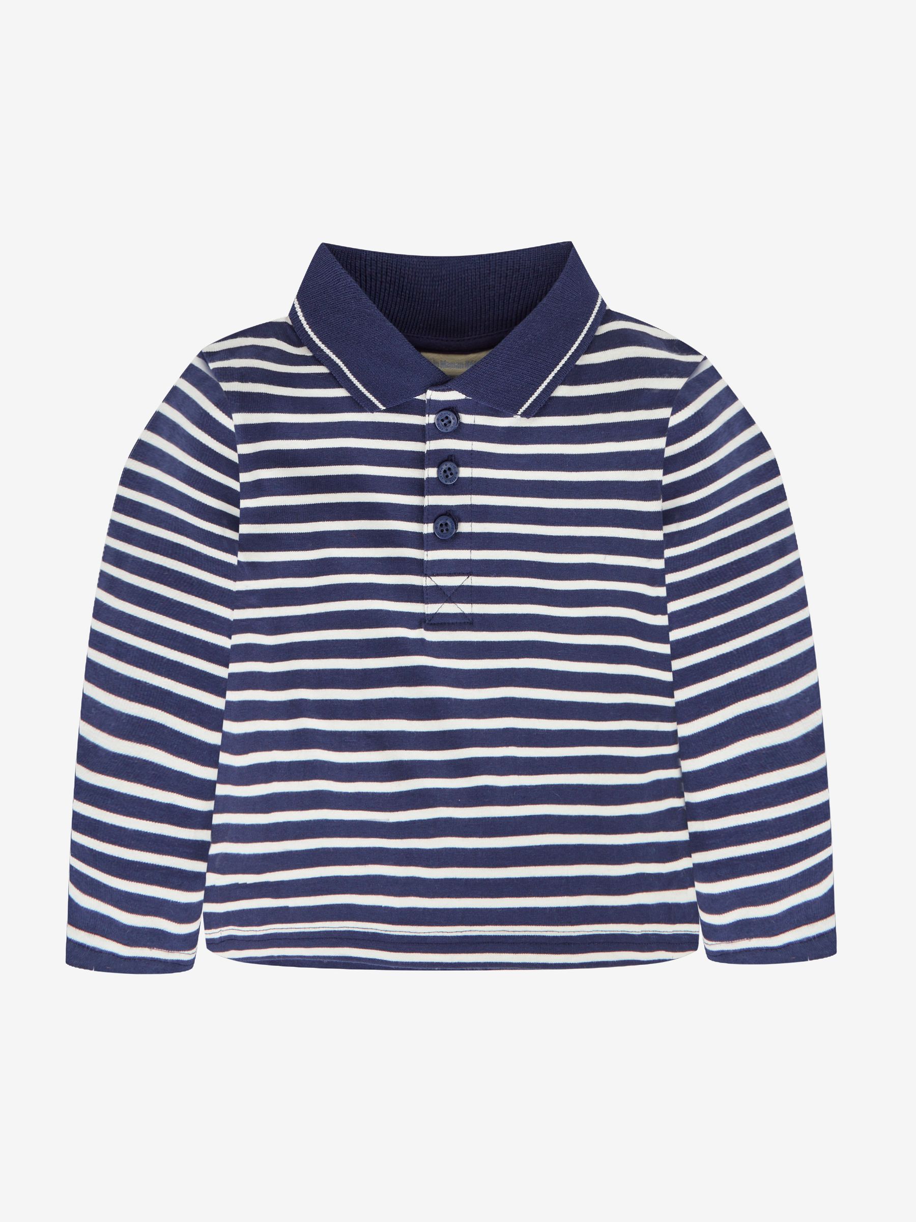 Navy Blue & Stripe 2-Pack Polo Shirts - Image 2 of 5