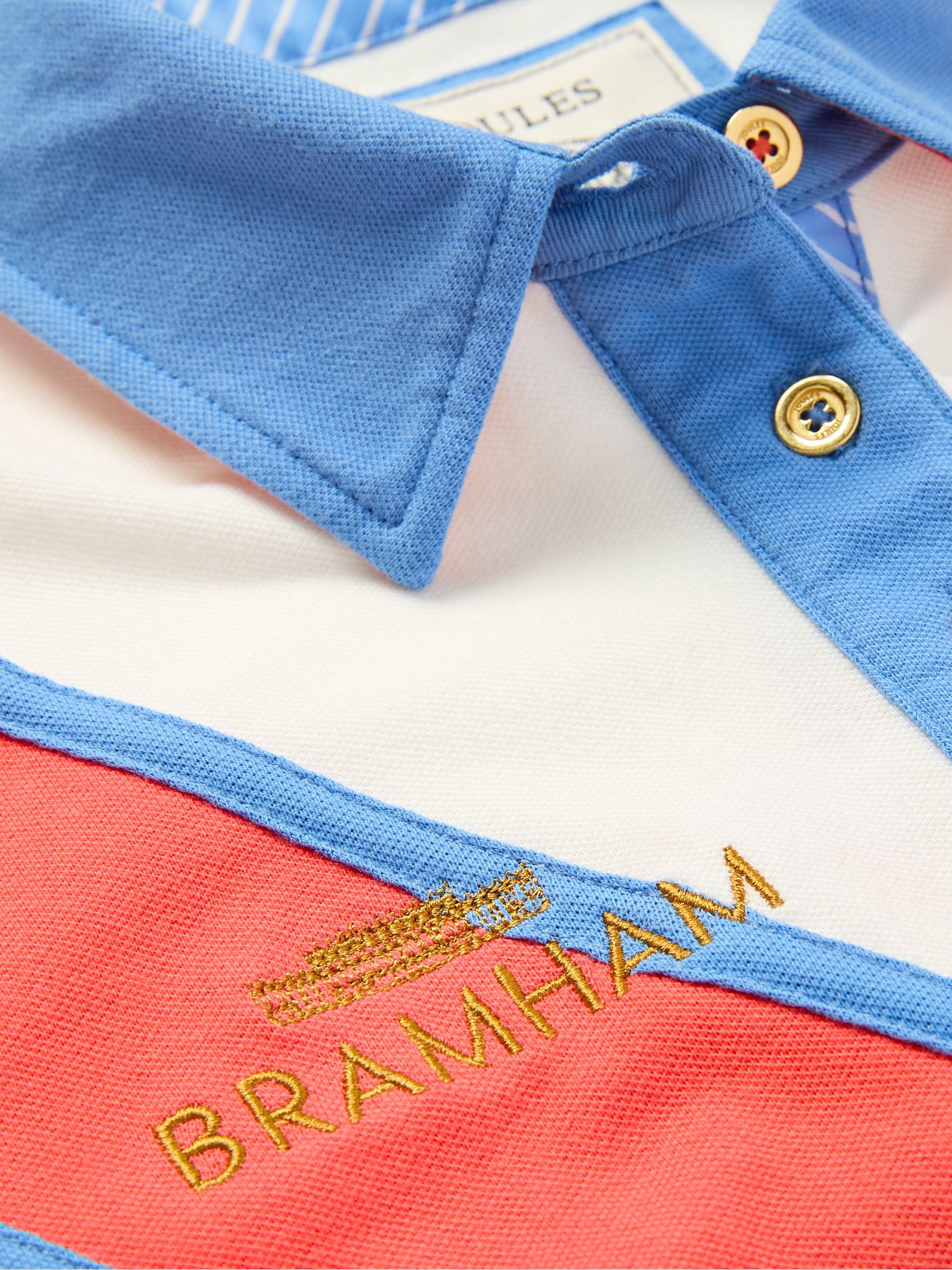 Bramham Cream/Orange Polo Shirt - Image 8 of 8