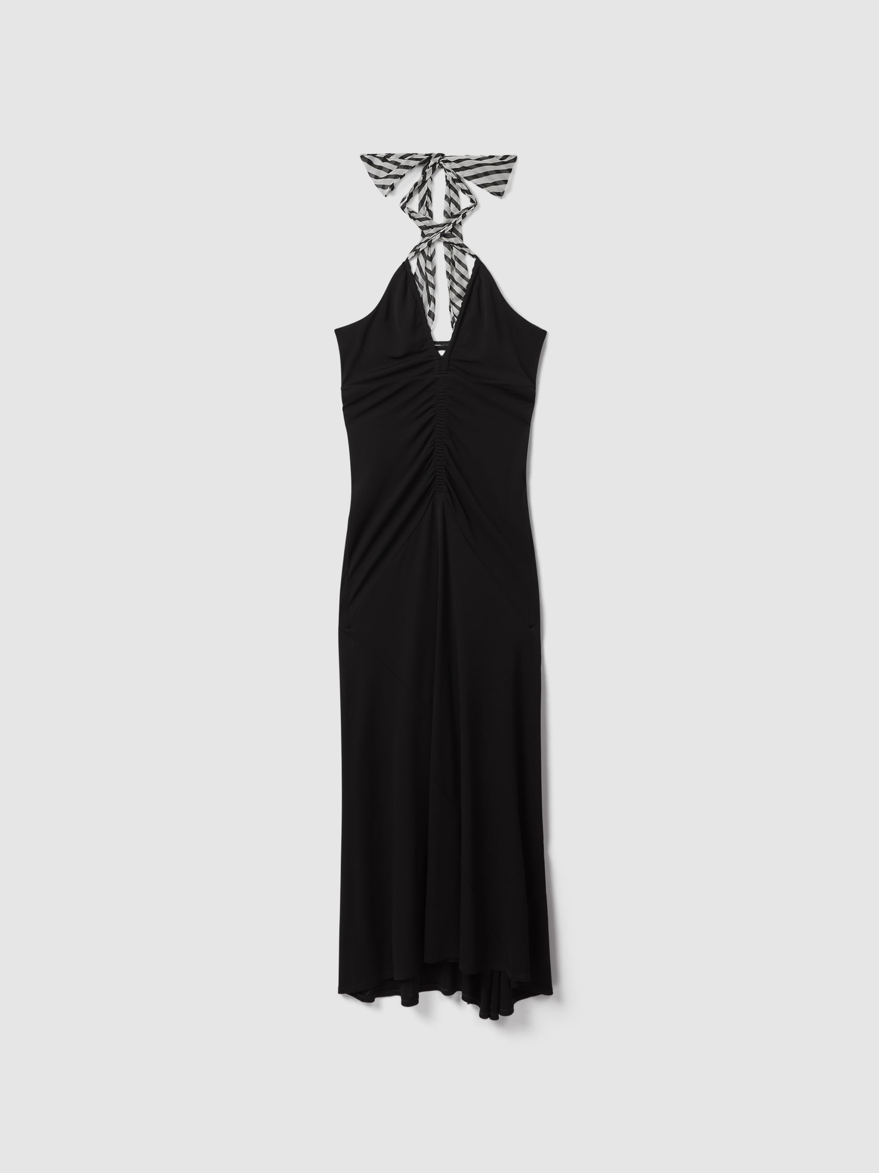 Bodycon Jersey Maxi Dress in Black - Image 2 of 6