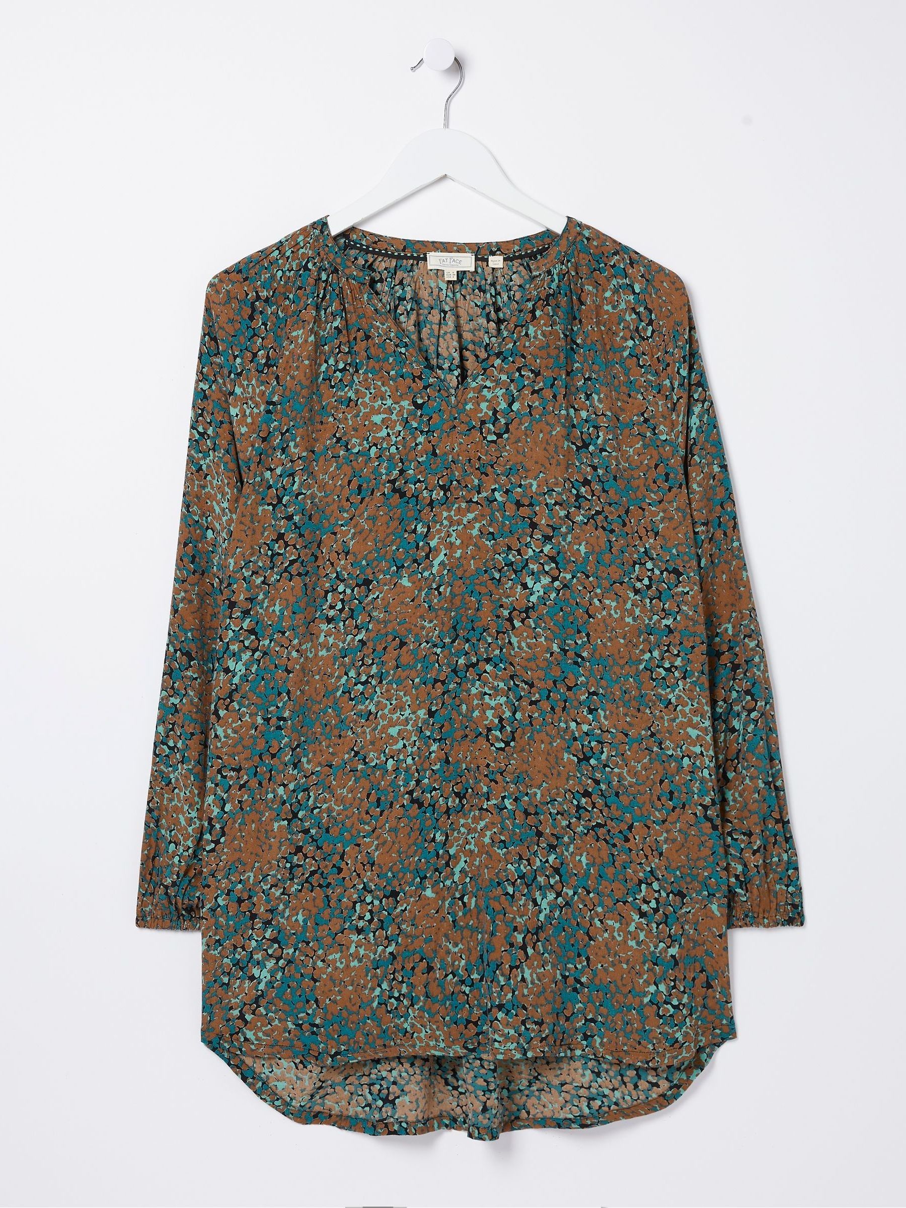 Green Faye Textured Spot Tunic - Image 1 of 1