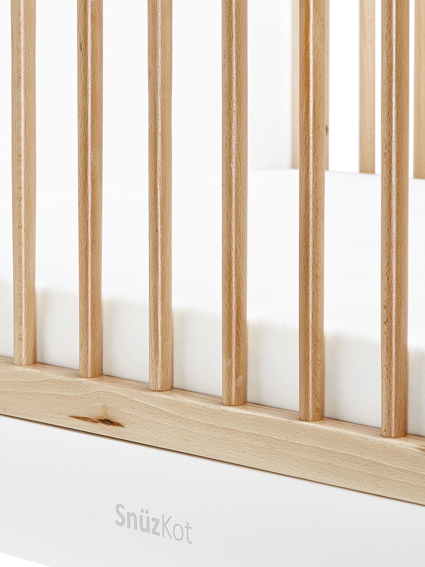 Snuz Natural SnuzKot Skandi Cot Bed - Image 4 of 7